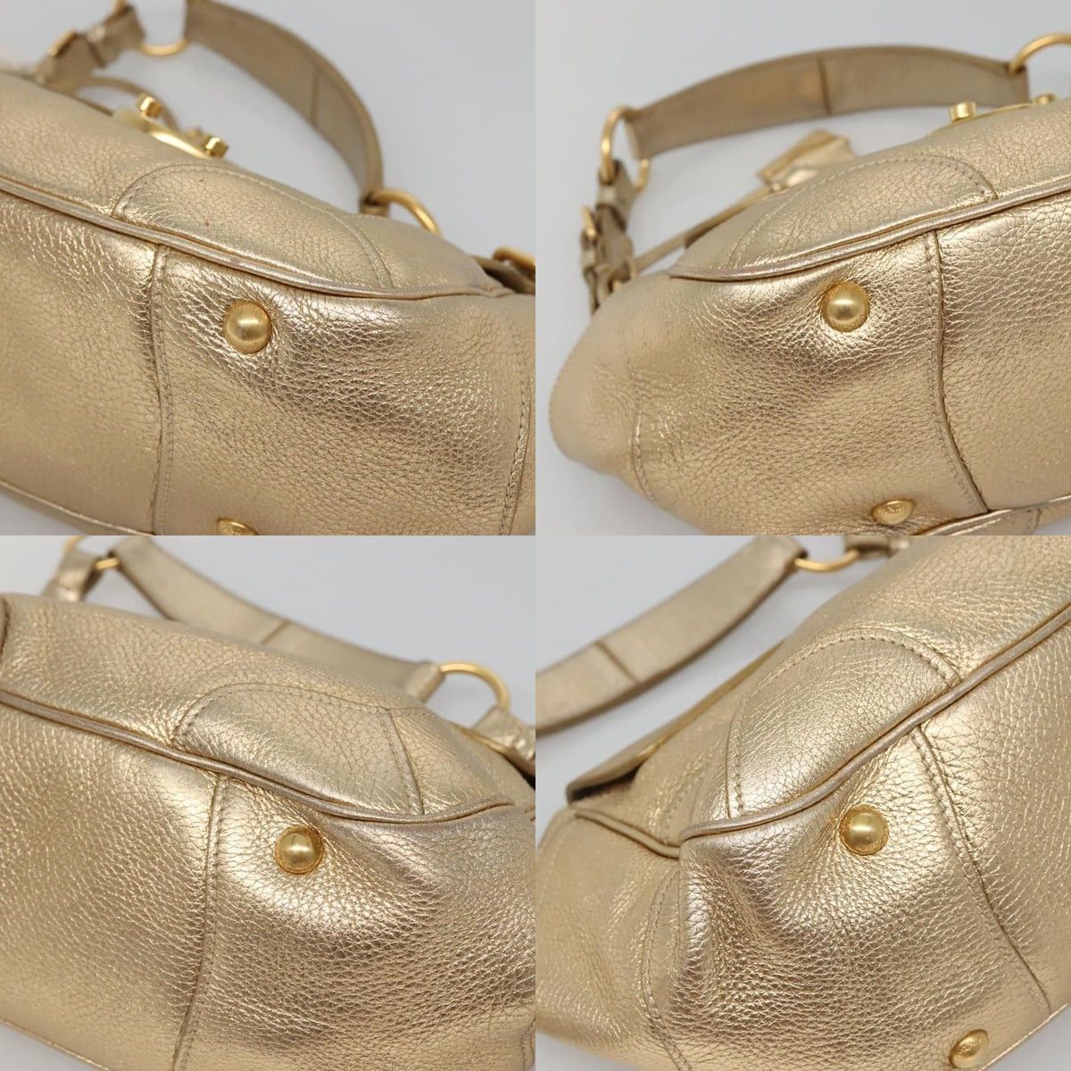 Prada PRADA Shoulder Bag Leather Gold Tone Size ONE SIZE - 10 Thumbnail