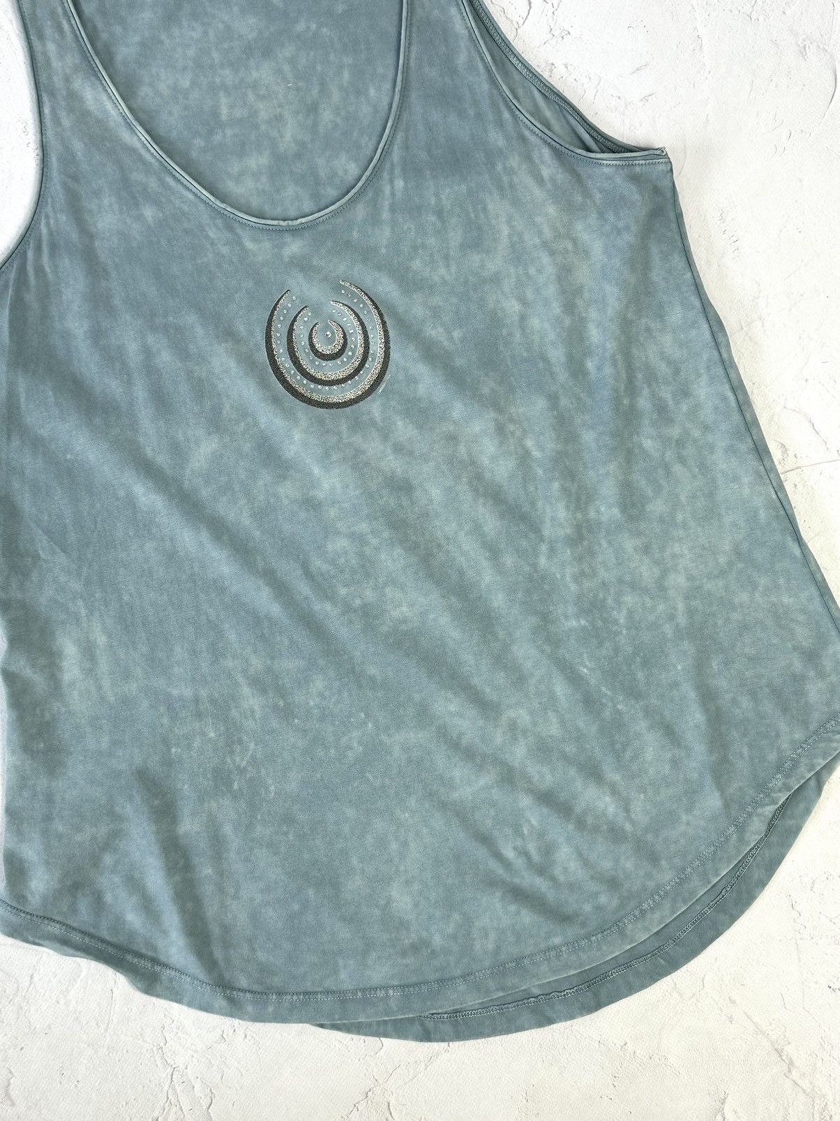 If Six Was Nine Vintage Washed Blue Top Size XL / US 12-14 / IT 48-50 - 3 Thumbnail