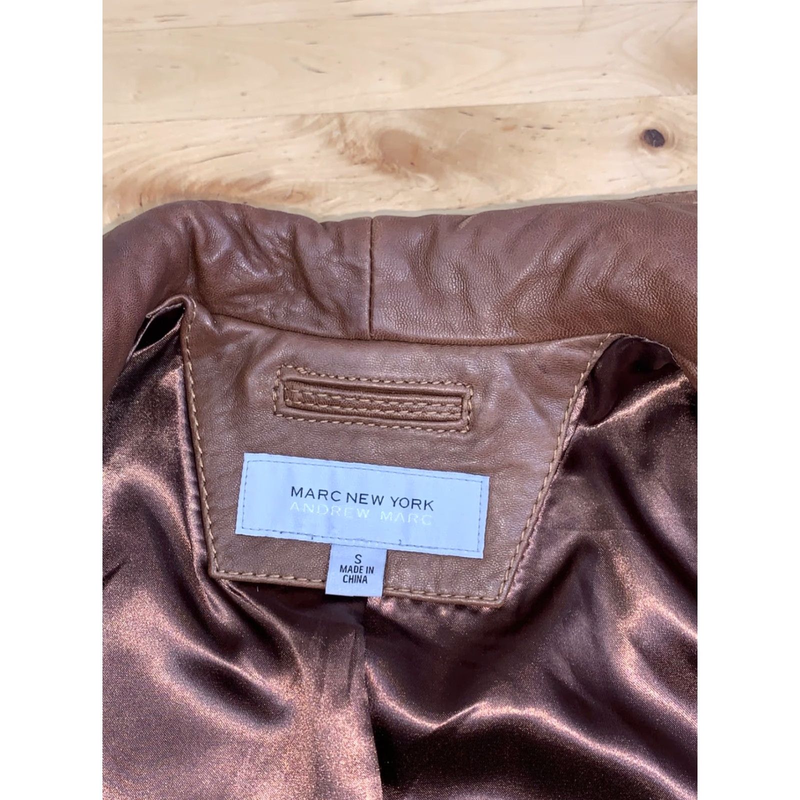 Andrew Marc Marc New York Andrew Marc Lambskin Jacket Womens S Brown Size S / US 4 / IT 40 - 2 Thumbnail