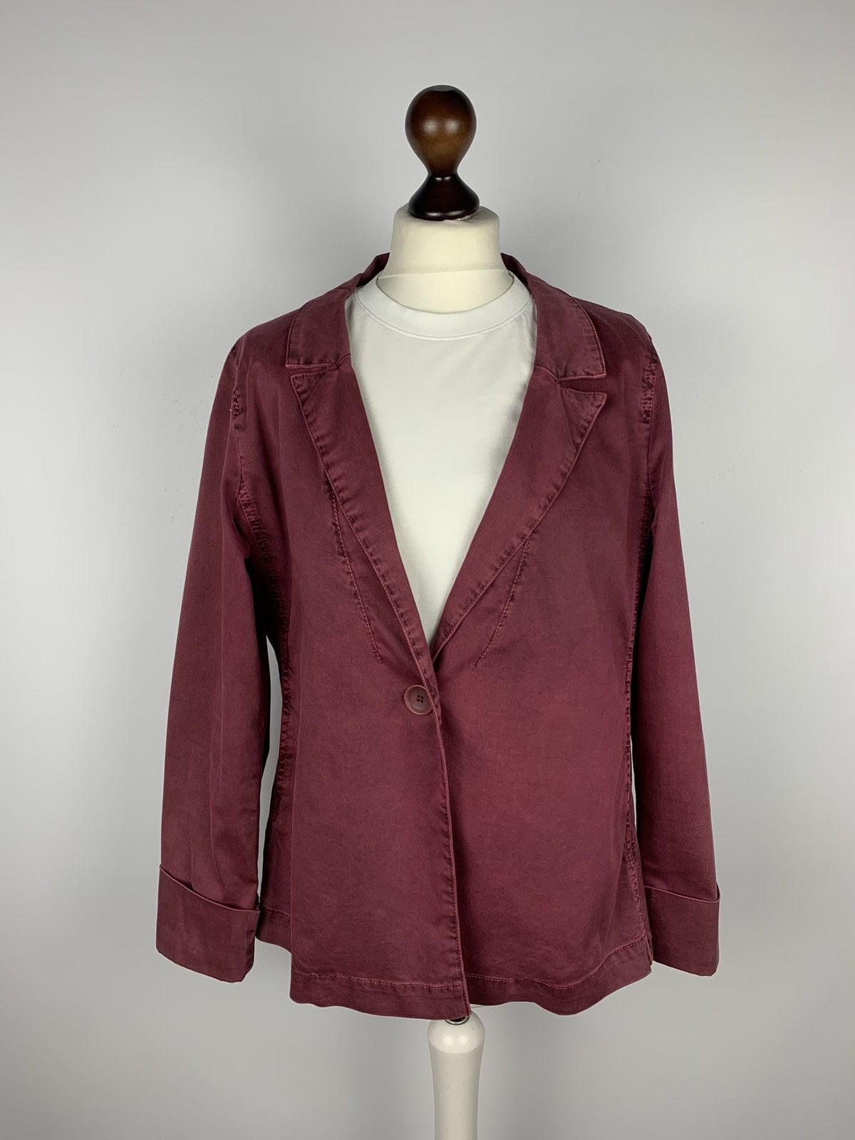 OSKA OSKA Avant Garde Blazer Jacket Size 3 Purple One Button Size ONE SIZE - 1 Thumbnail