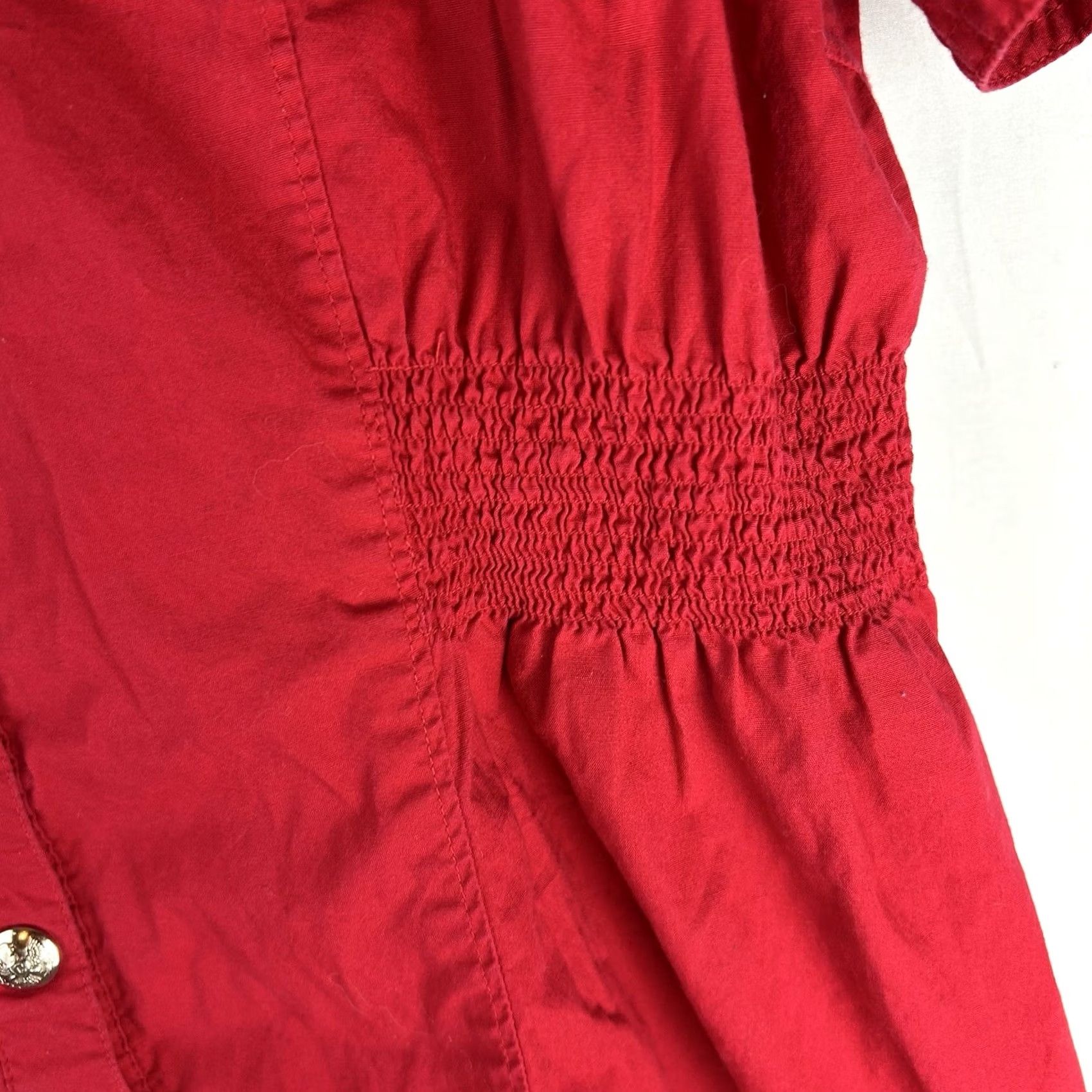 Coogi VINTAGE COOGI Womens 2X Shirt Snaps Front Rhinestone Logo Red Belted 90s Hip Hop Y2K Streetwear Womens Size XXL / US 16-18 / IT 52-54 - 7 Thumbnail