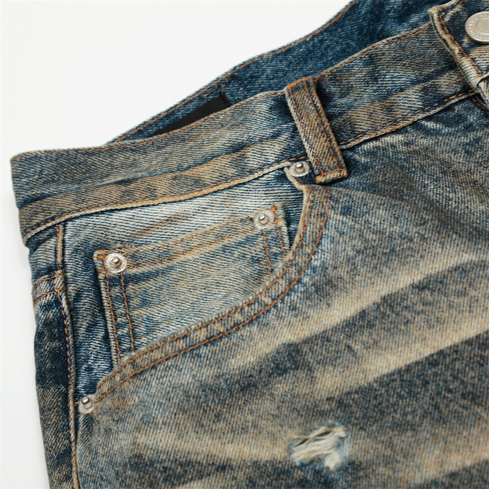 Jean Heavy Duty Vintage Distressed Ripped Jeans Size US 30 / EU 46 - 5 Thumbnail