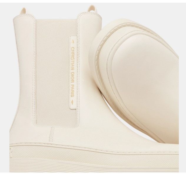 Dior o1w1db10924 Trial Ankle Calfskin Boot in White Size US 10 / IT 40 - 4 Thumbnail