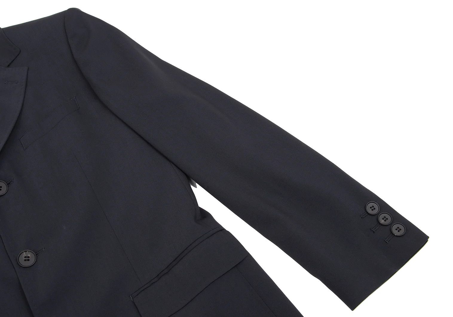 Jean Paul Gaultier Wool-Polyester Stretch 3B Jacket in Navy, Size 48 Size US M / EU 48-50 / 2 - 6 Thumbnail