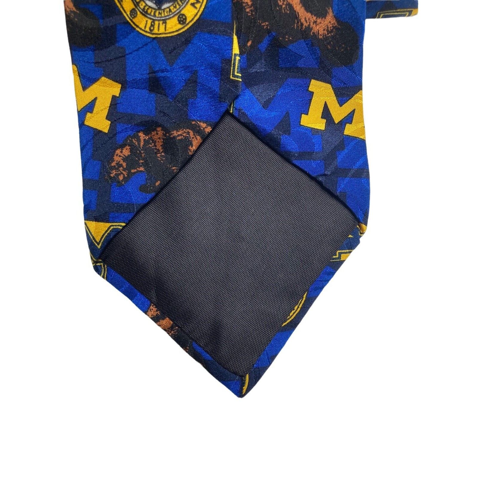 Other Merge Left University Of Michigan Logo Wolverine Necktie Size ONE SIZE - 6 Thumbnail