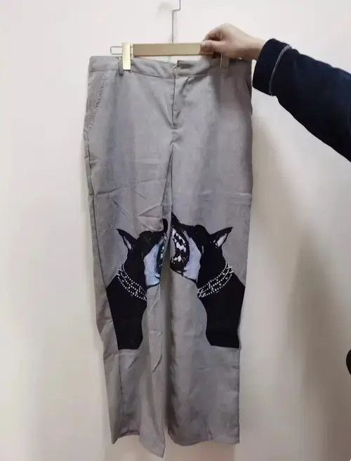 High Sport × Japanese Brand × Jean Japanese dogs print pants Size US 34 / EU 50 - 4 Thumbnail