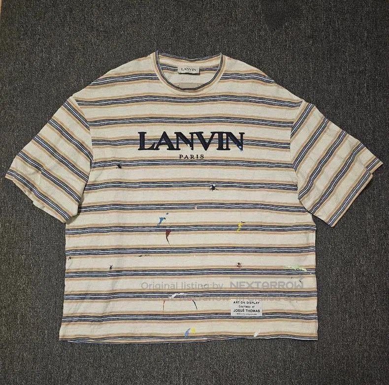 Lanvin Lanvin Oversized Striped Paint Splatter T. Size US S / EU 44-46 / 1 - 1 Thumbnail