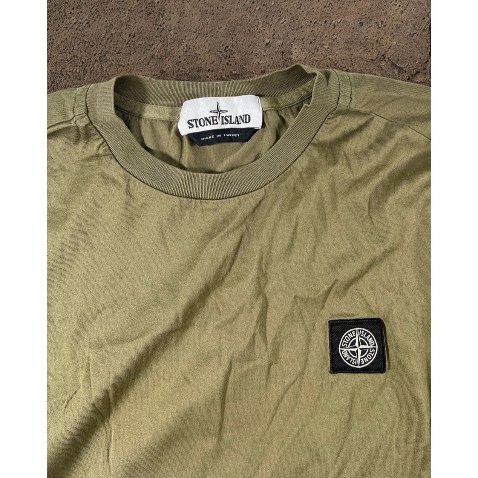 Stone Island Stone Island Compass Logo Patch Green Long Sleeve T-Shirt L Size US L / EU 52-54 / 3 - 4 Thumbnail
