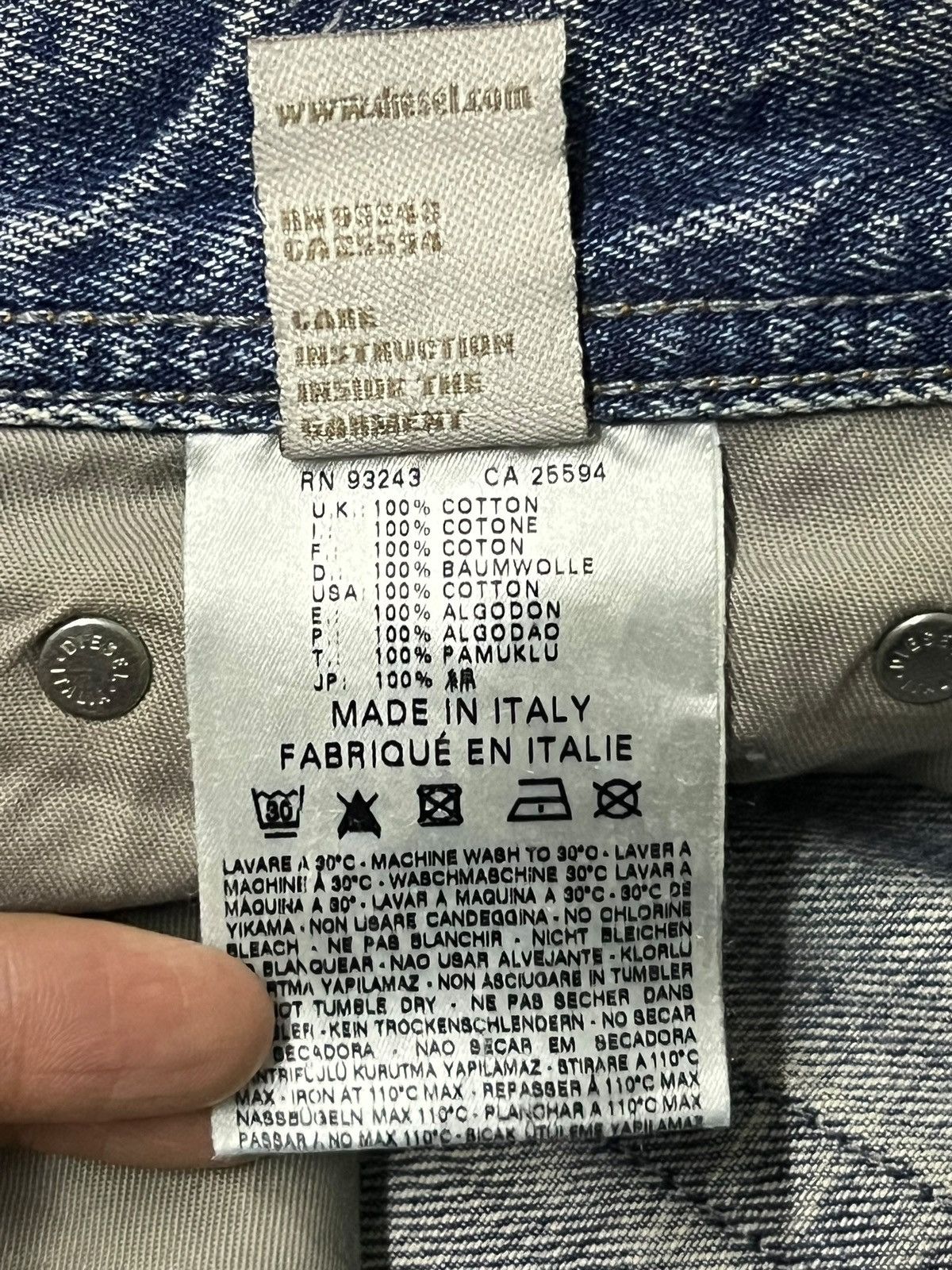 Diesel Vintage Diesel Viker Italy - Faded Wash, Distressed Denim Size US 32 / EU 48 - 14 Thumbnail