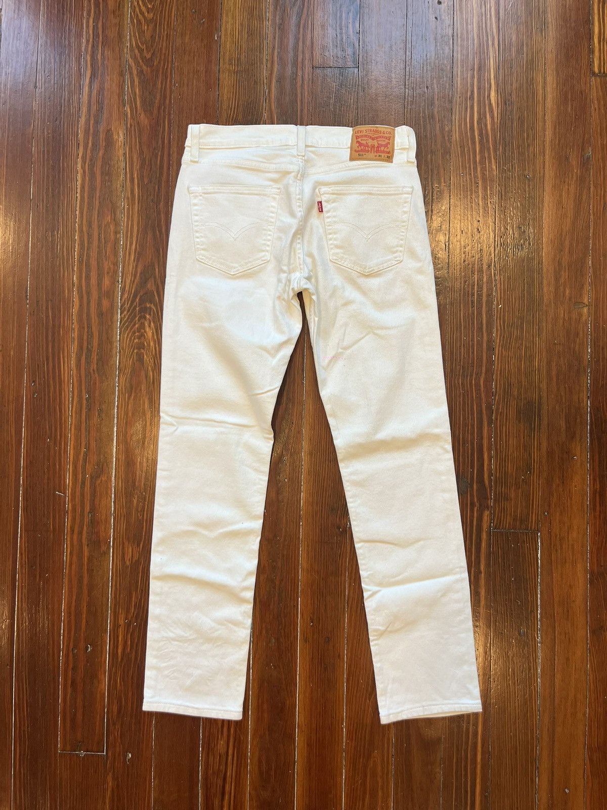 Levi's Vintage Clothing Levi’s Men’s 511 Slim Fit Jeans Castilleja White 31x32 NWT Size US 31 - 2 Thumbnail