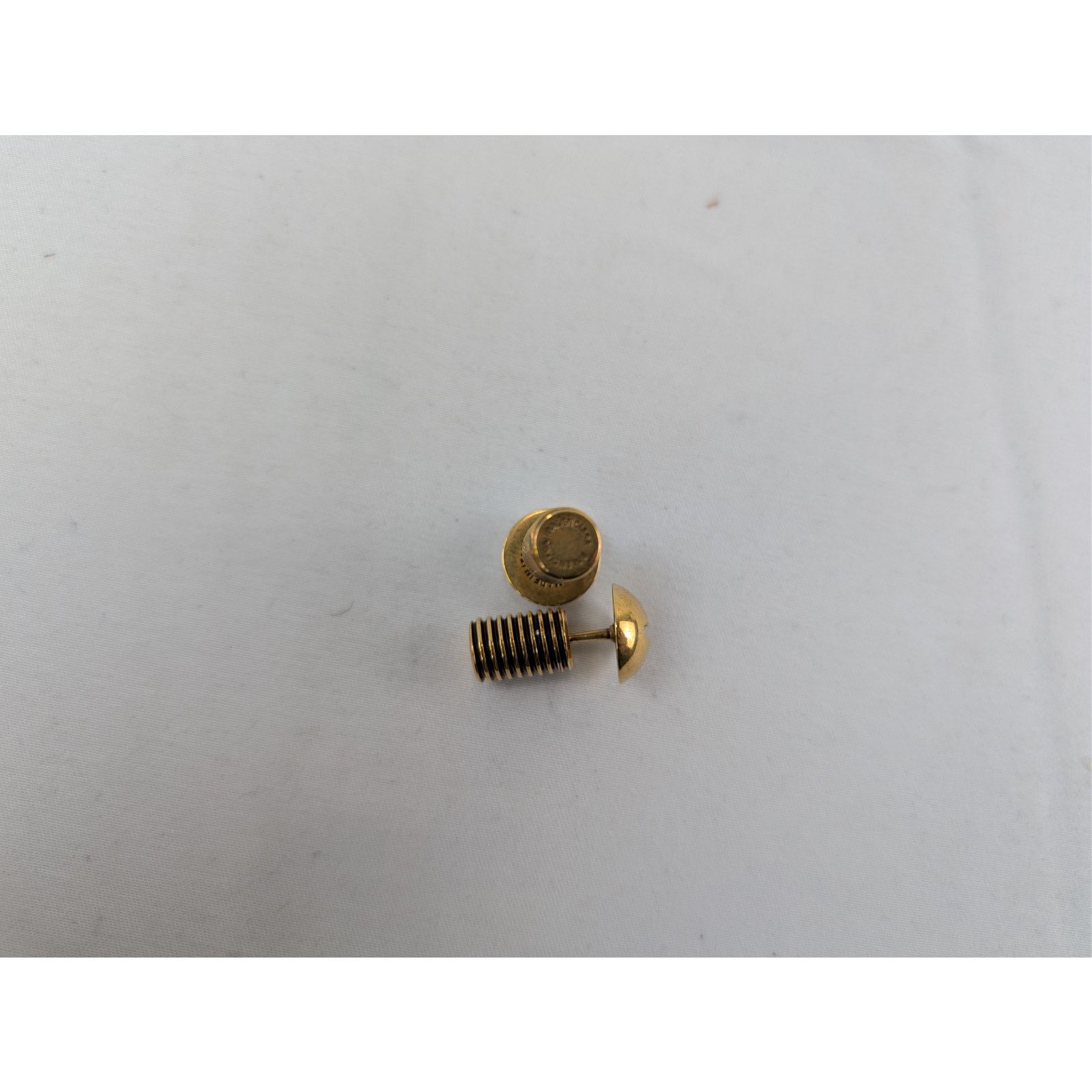 Balenciaga o1rshd1 Size: OS / Garage Screw Earrings Brass Antique Gold Size ONE SIZE - 6 Thumbnail