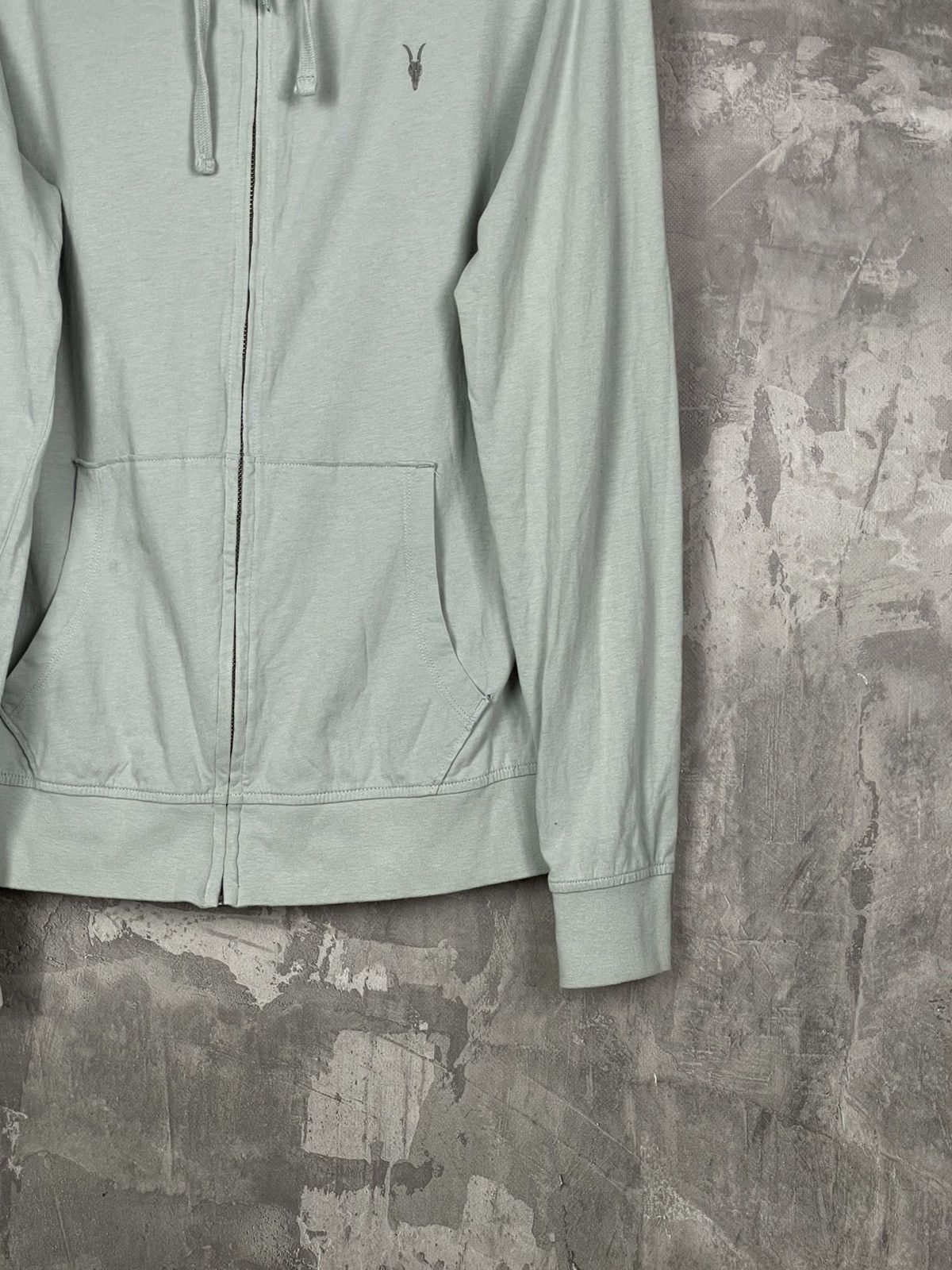 Allsaints × Japanese Brand Allsaints Black Japanese Style Y2K Zip Up Hoodie Blank Size M / US 6-8 / IT 42-44 - 6 Thumbnail