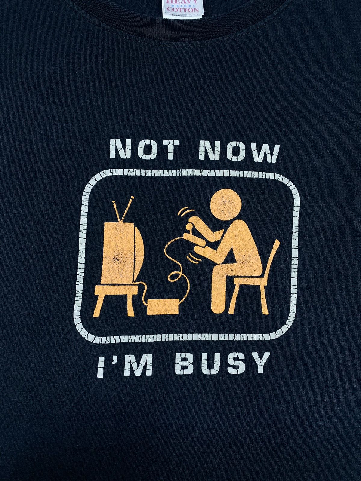 Vintage 🔥LASTDROP🔥 Mid 2000s Not Now Im Busy Funny Gamer T-shirt Size US XXL / EU 58 / 5 - 4 Thumbnail