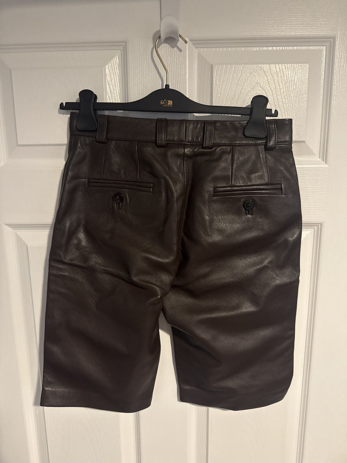 Ernest W. Baker Ernest W. Baker Brown Leather Shorts Size US 30 / EU 46 - 7 Thumbnail