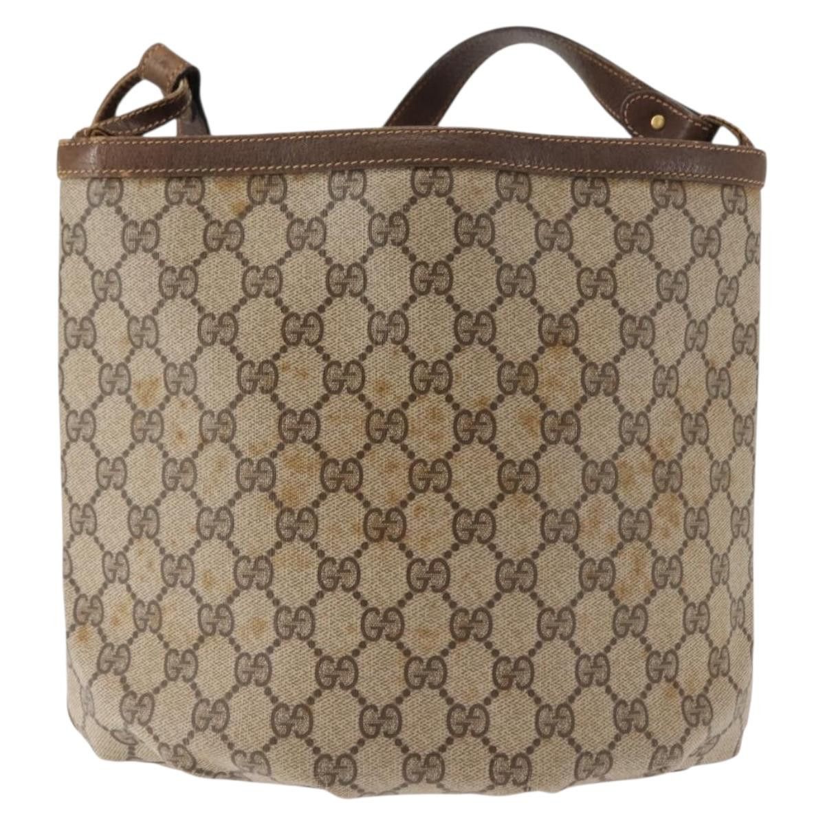 Gucci GUCCI GG Supreme Shoulder Bag Pvc Leather Beige Size ONE SIZE - 3 Thumbnail