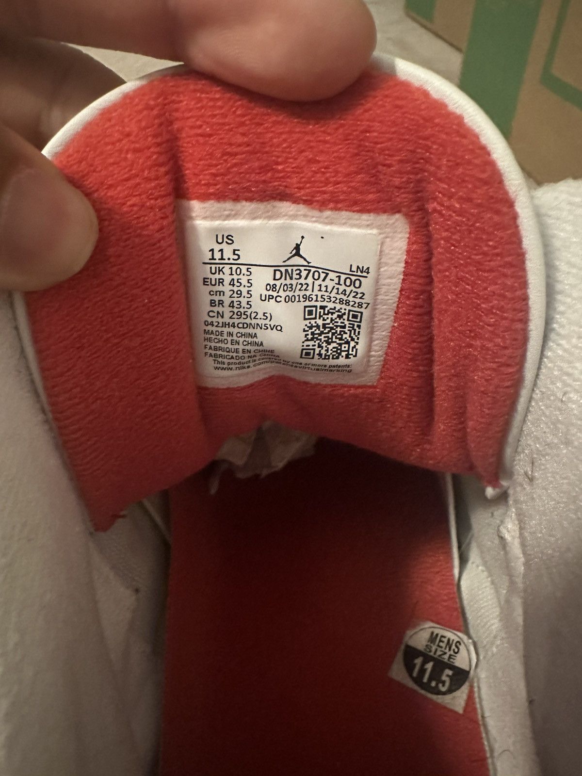 Jordan Brand Air Jordan 3 White Cement Reimagined Size US 11.5 / EU 44-45 - 7 Thumbnail