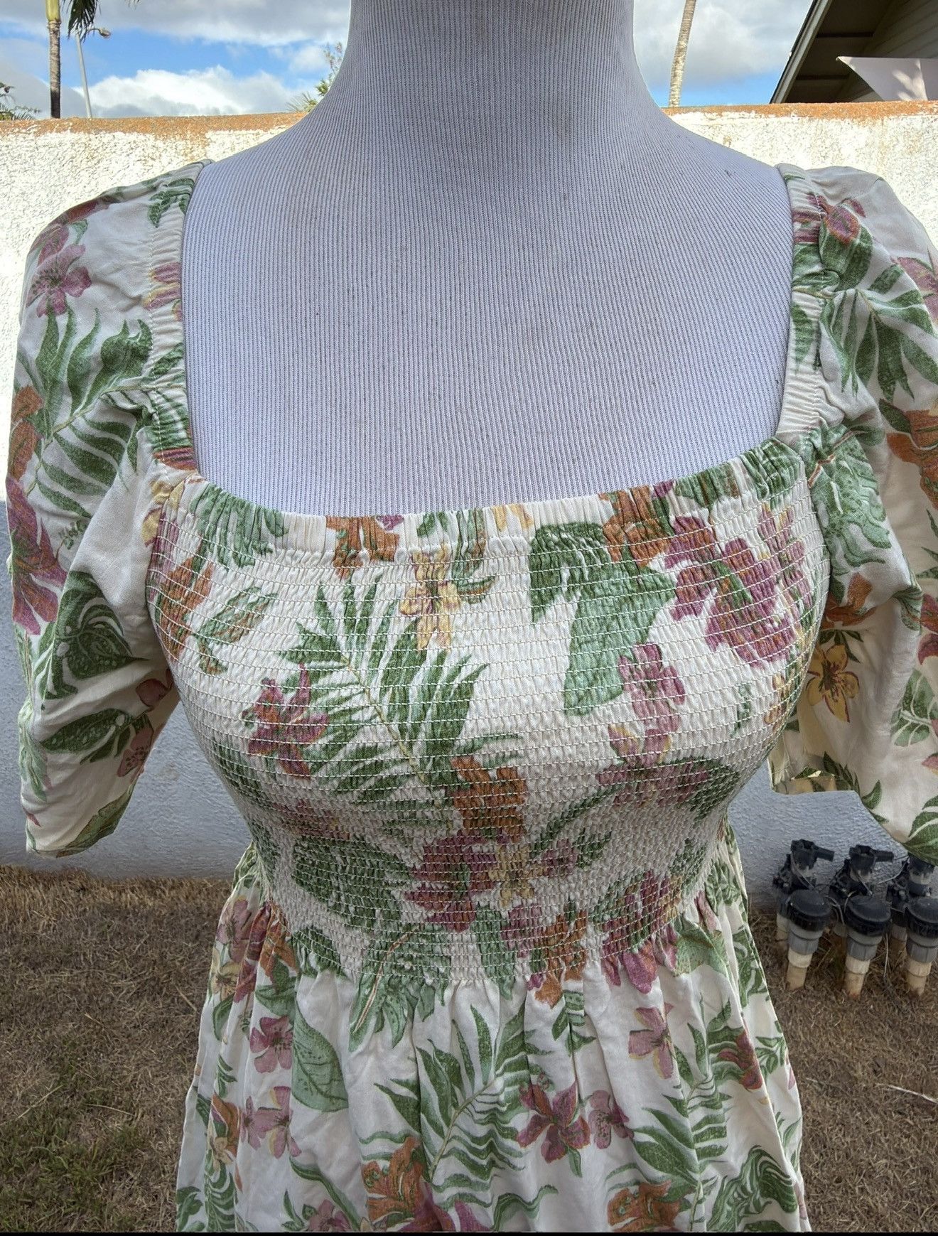 Reyn Spooner New Reyn Spooner Hanalei Gardens Dress Green Women's L Size L / US 10 / IT 46 - 3 Thumbnail