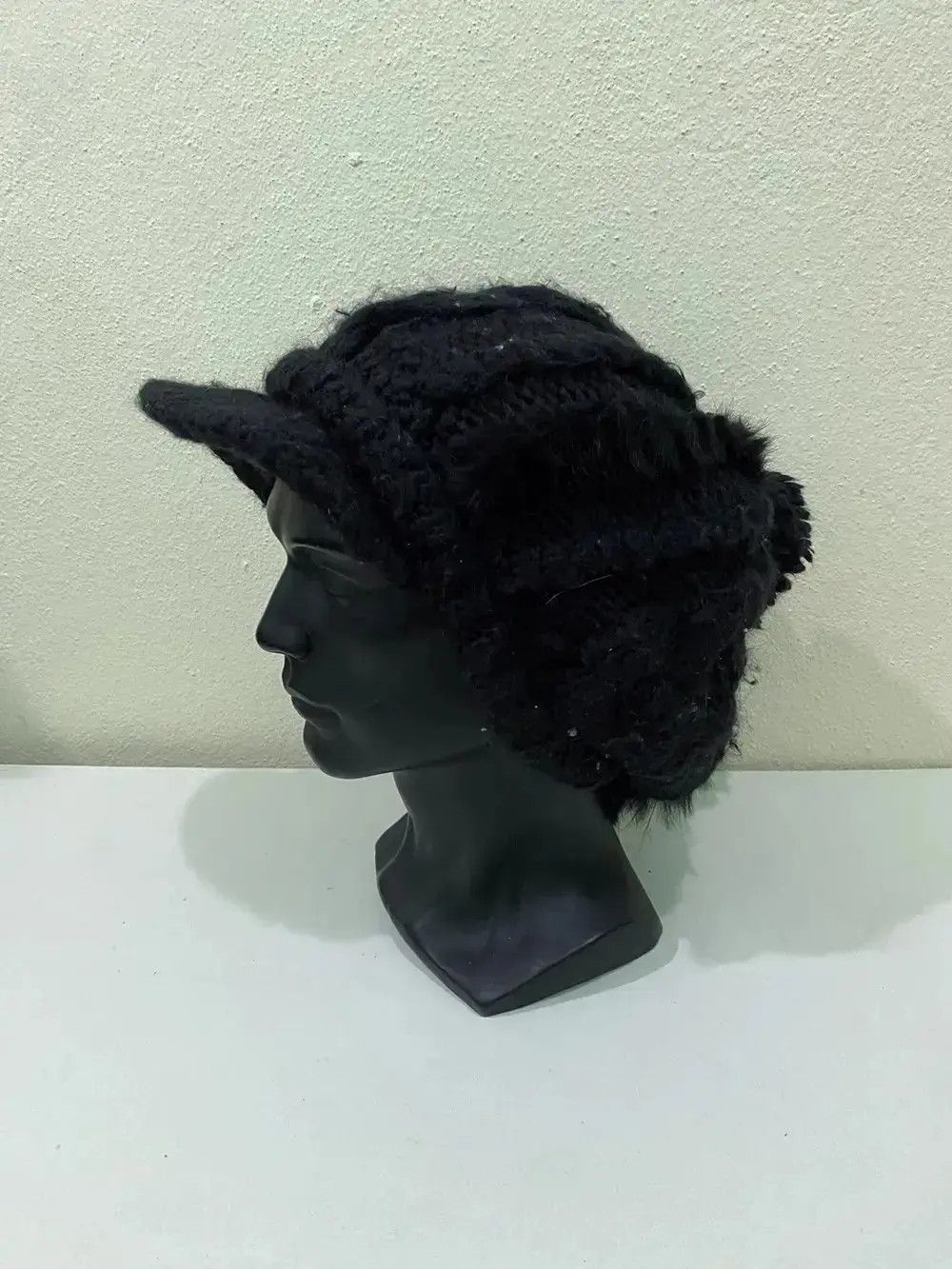 Japanese Brand Milsa Fur Fleece Visor Japanese Brand Beanie Hat Size ONE SIZE - 2 Thumbnail
