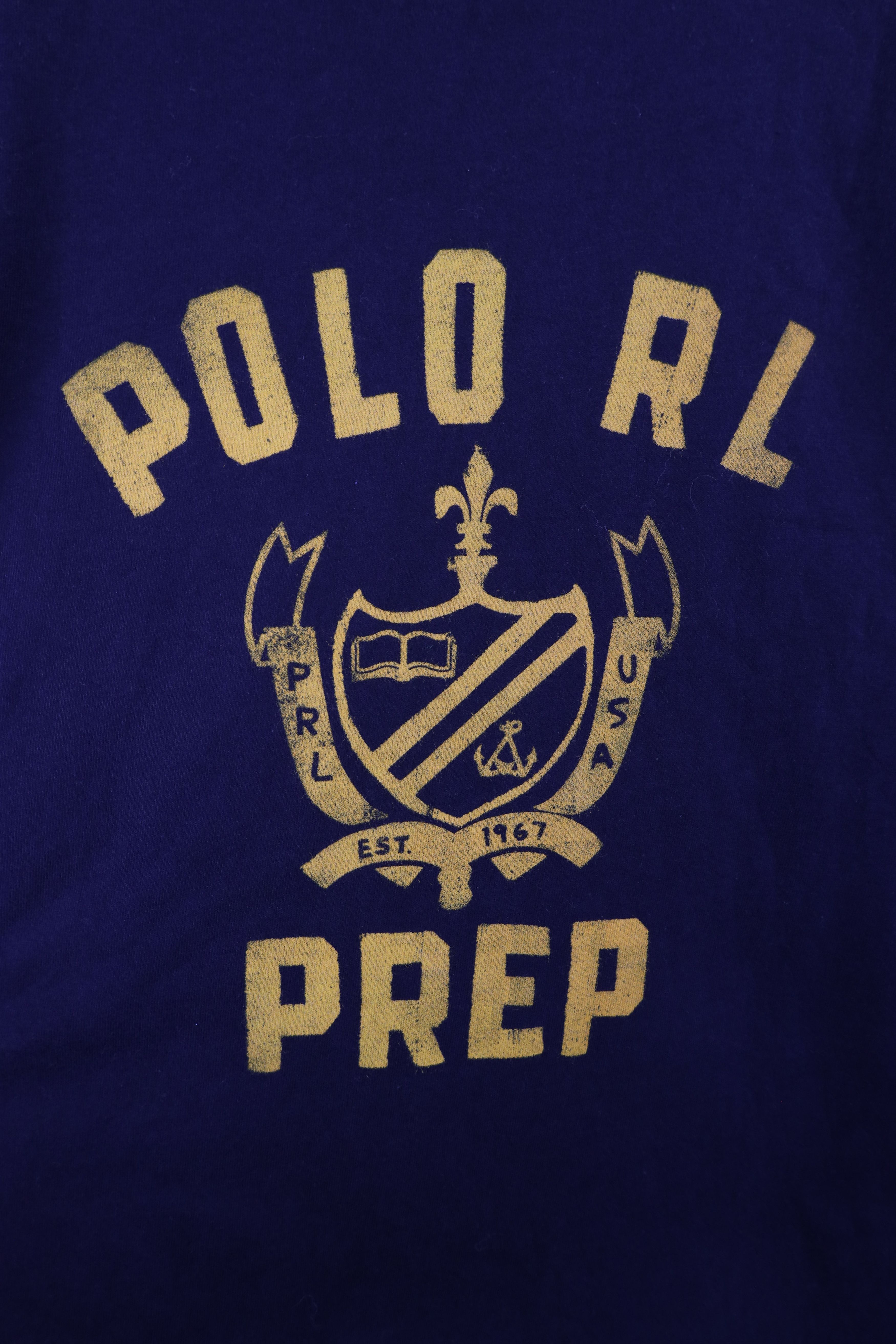 Ralph Lauren × Vintage Vintage 90s Ralph Lauren Prep Crest Long Sleeve T-Shirt Size US XXL / EU 58 / 5 - 4 Thumbnail