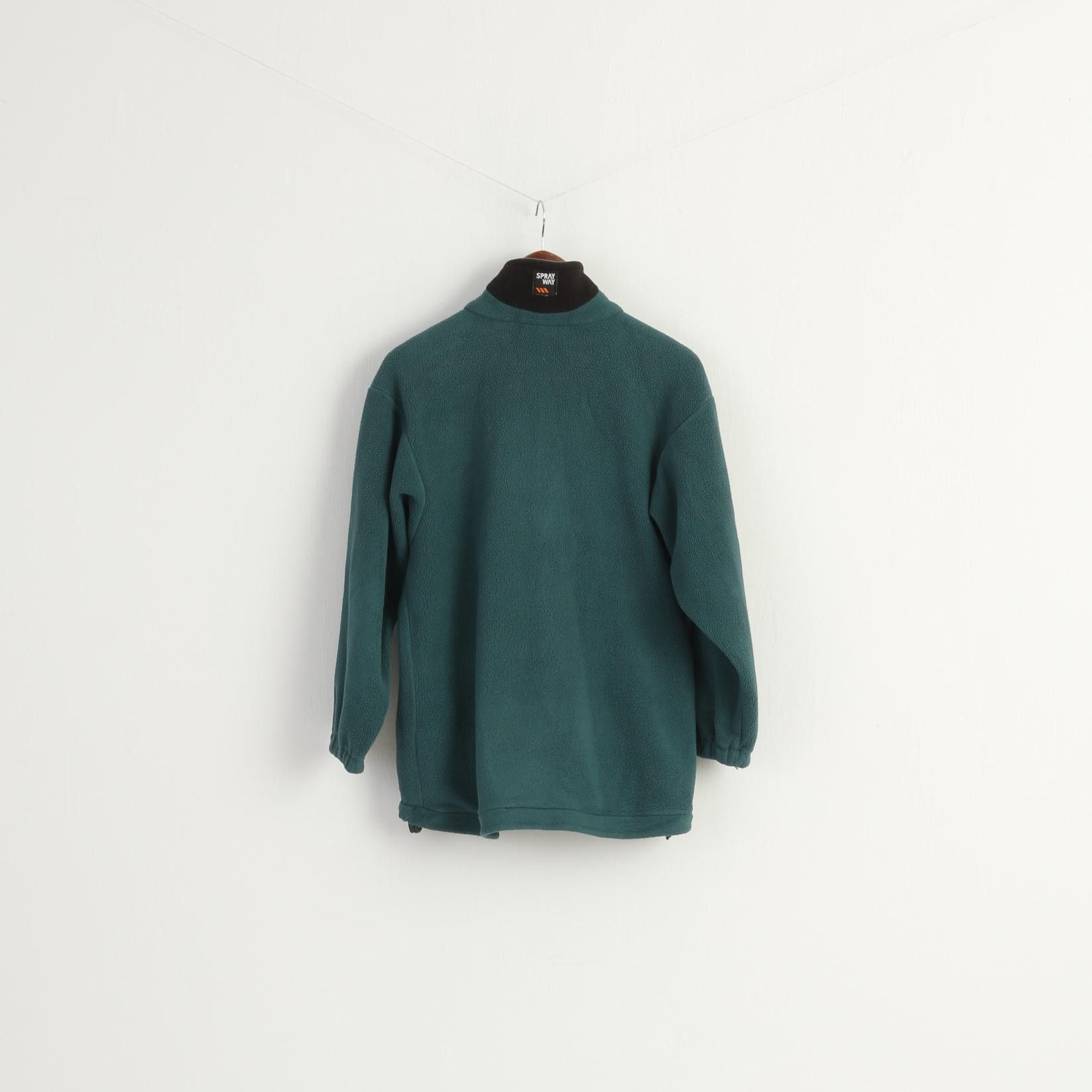 Vintage Spray Way Women S Fleece Top Green 7792 Size S / US 4 / IT 40 - 6 Thumbnail