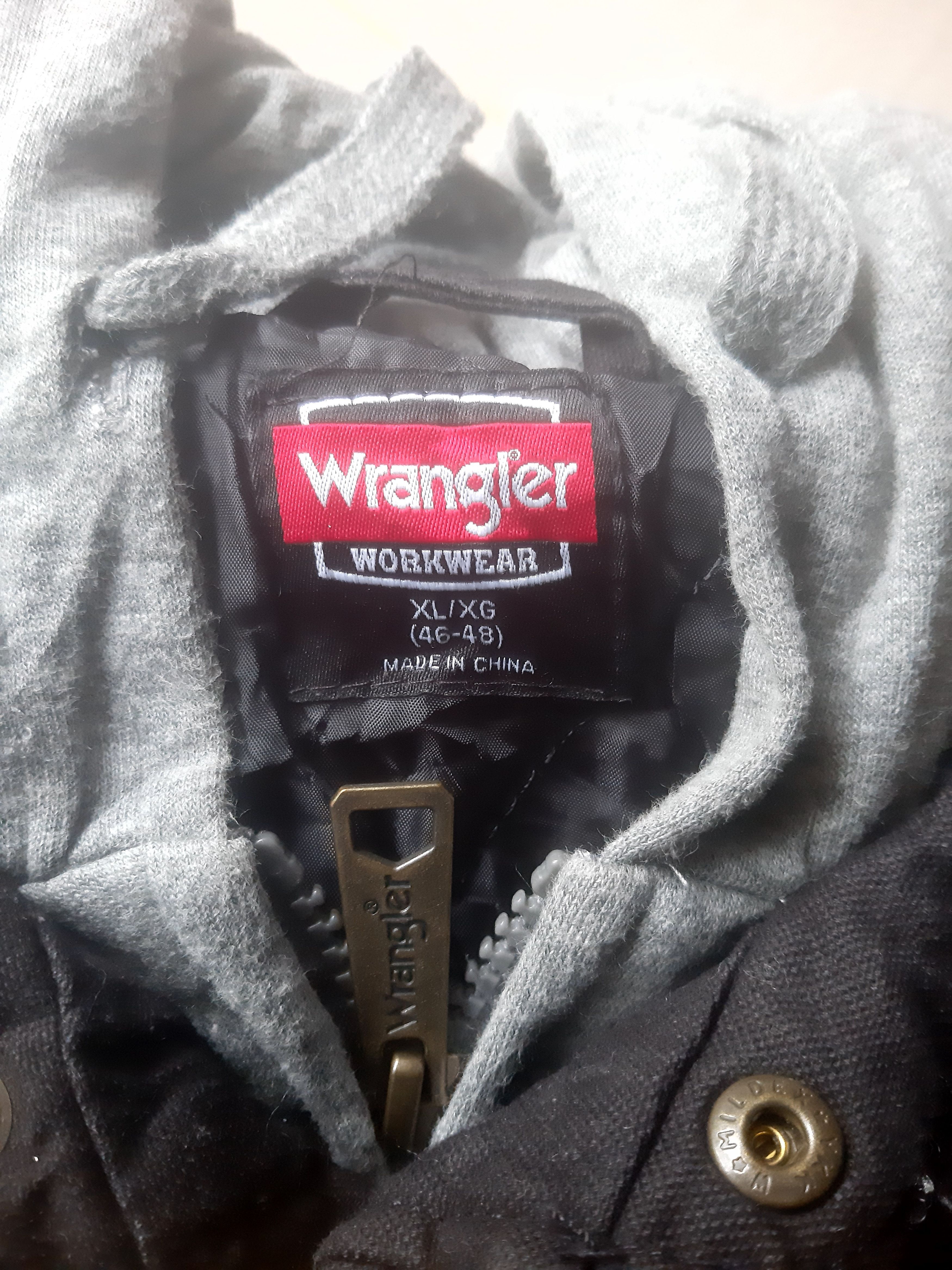 Wrangler Vintage Wrangler Workwear Hoodie Jacket Buttons Up Size US XL / EU 56 / 4 - 6 Thumbnail