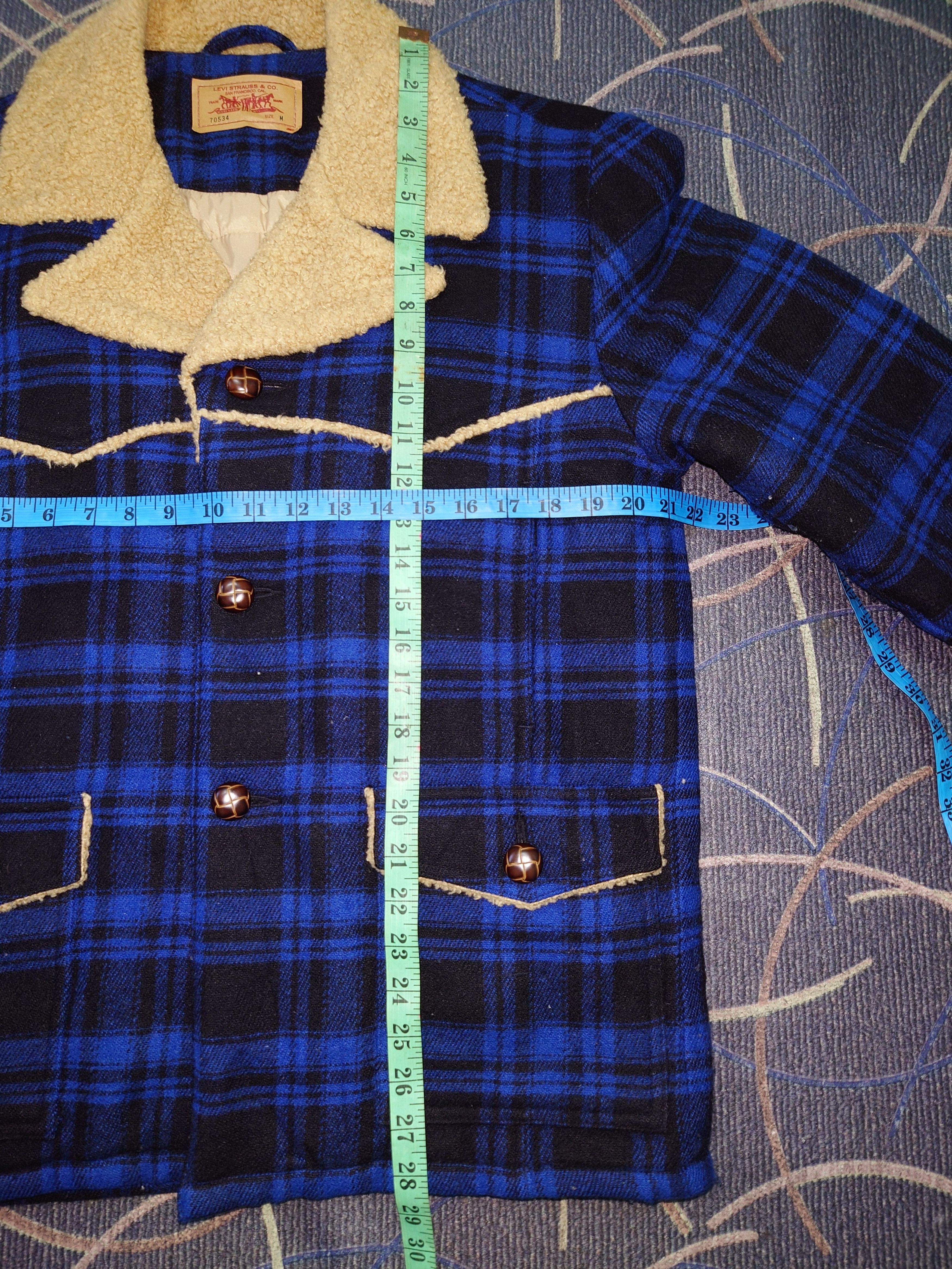 Levi's Vintage 90s Levi’s Sherpa Lined Plaid Trucker Jacket Size US M / EU 48-50 / 2 - 7 Thumbnail