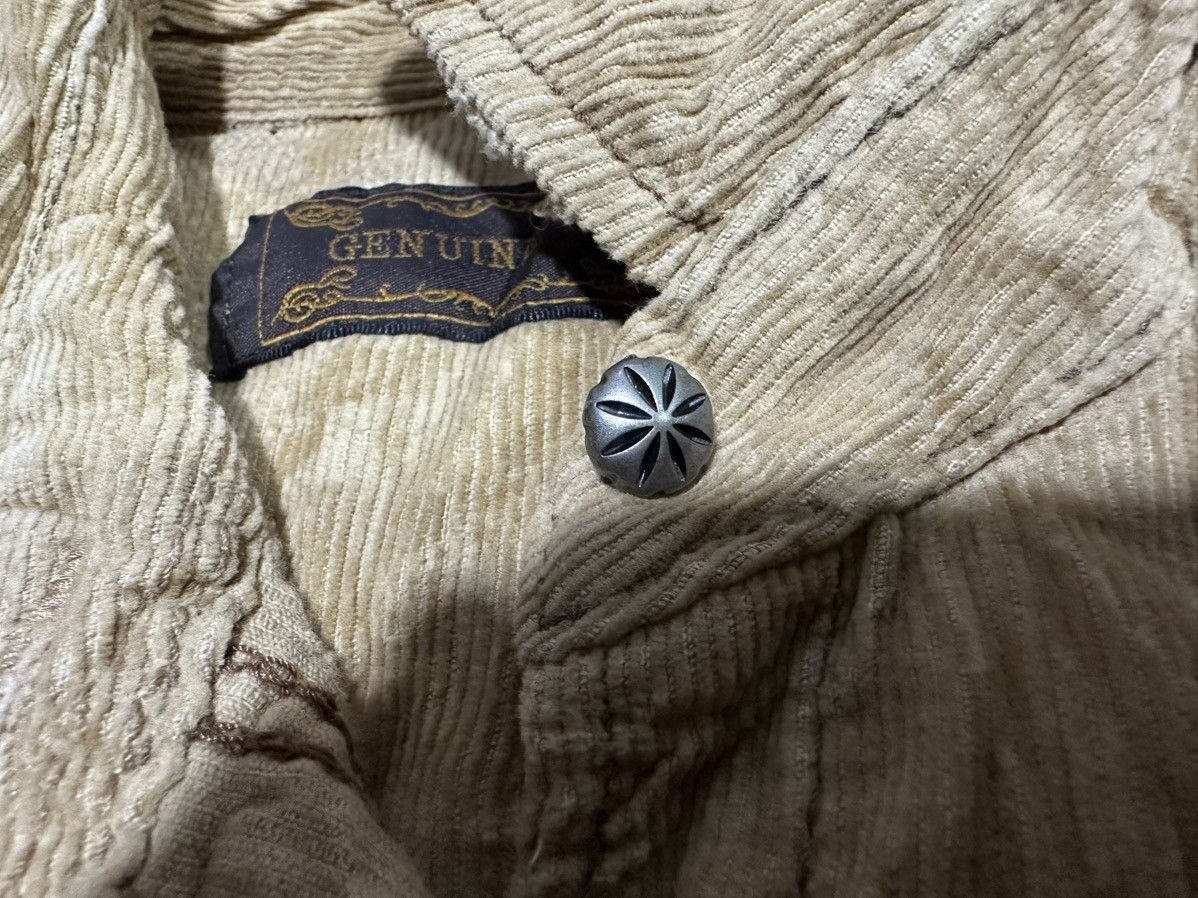GOA 🔥Y2K Archived Goa Distressed Corduroy Western Shirt Size US M / EU 48-50 / 2 - 5 Thumbnail