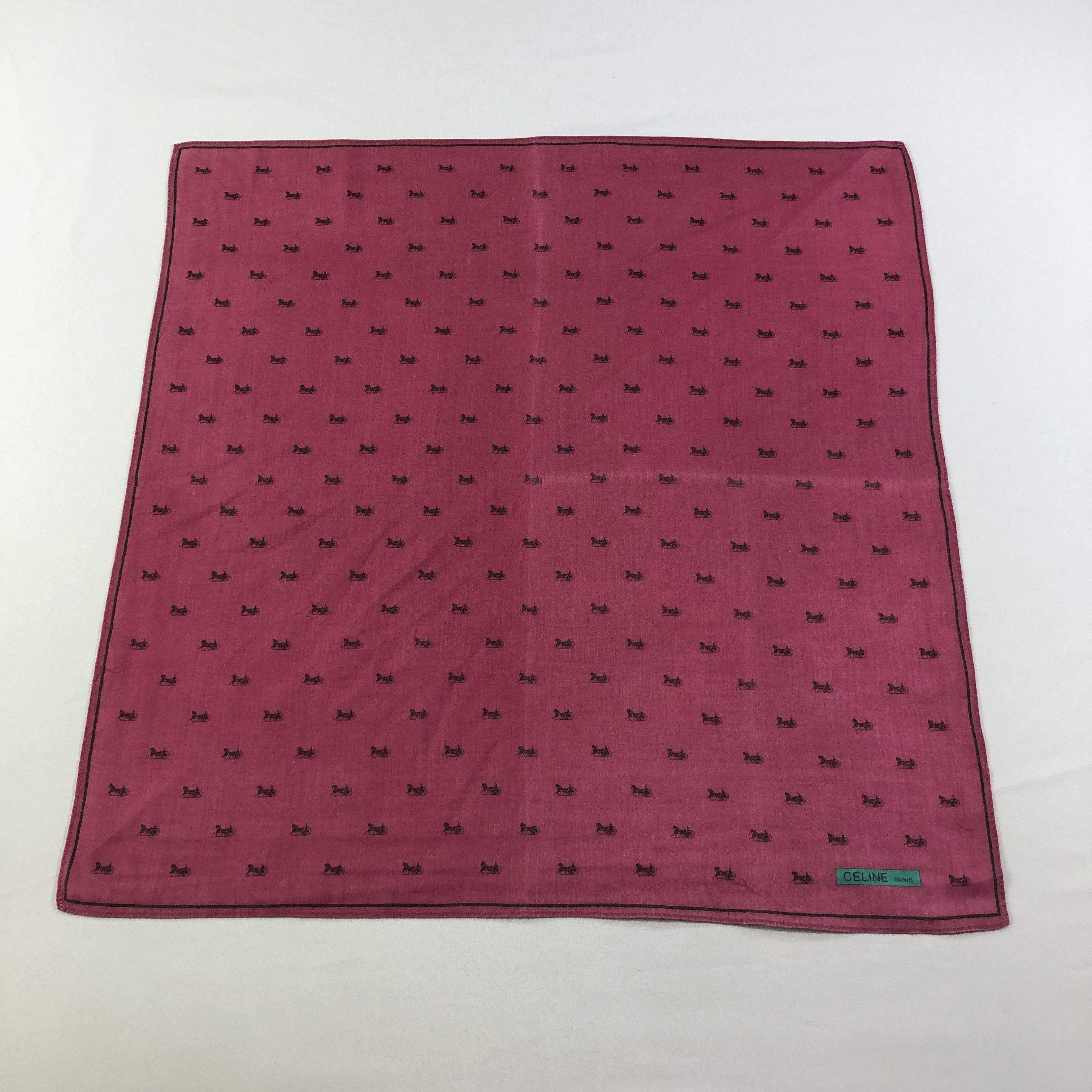 Celine Celine Carriages Handkerchief Neckerchief Bandana H1542 Size ONE SIZE - 3 Thumbnail