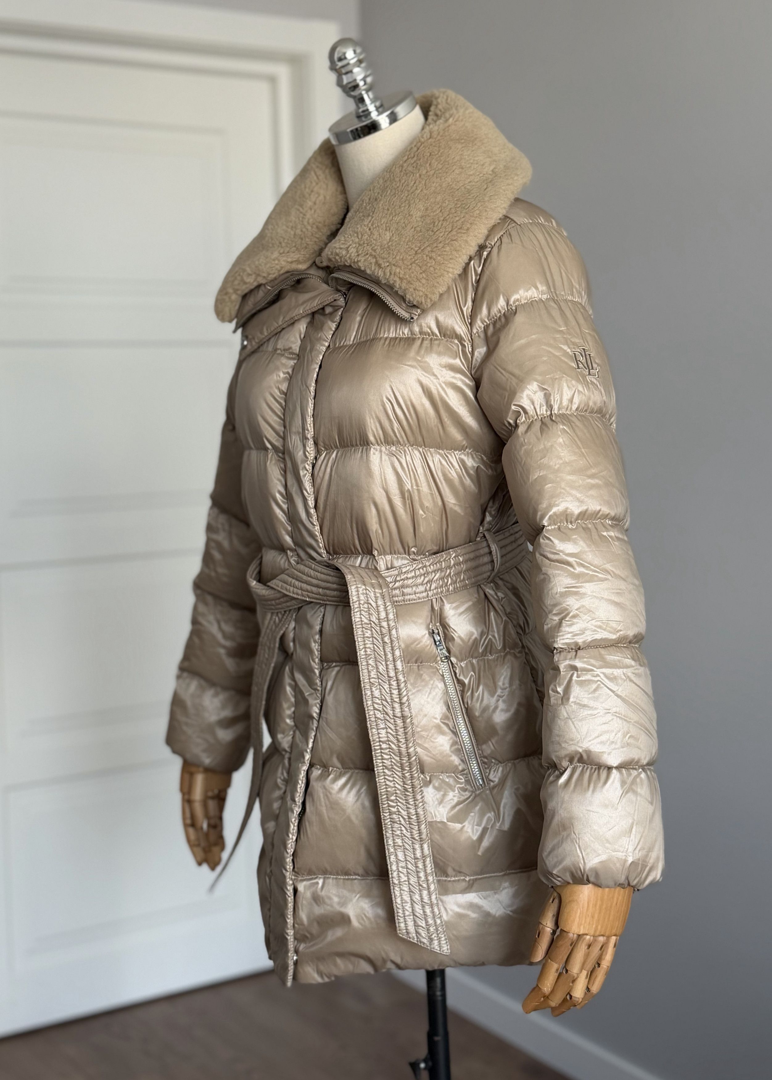Lauren Ralph Lauren LAUREN RALPH LAUREN Down Quilted Jacket With Removable Fur Size S / US 4 / IT 40 - 1 Thumbnail