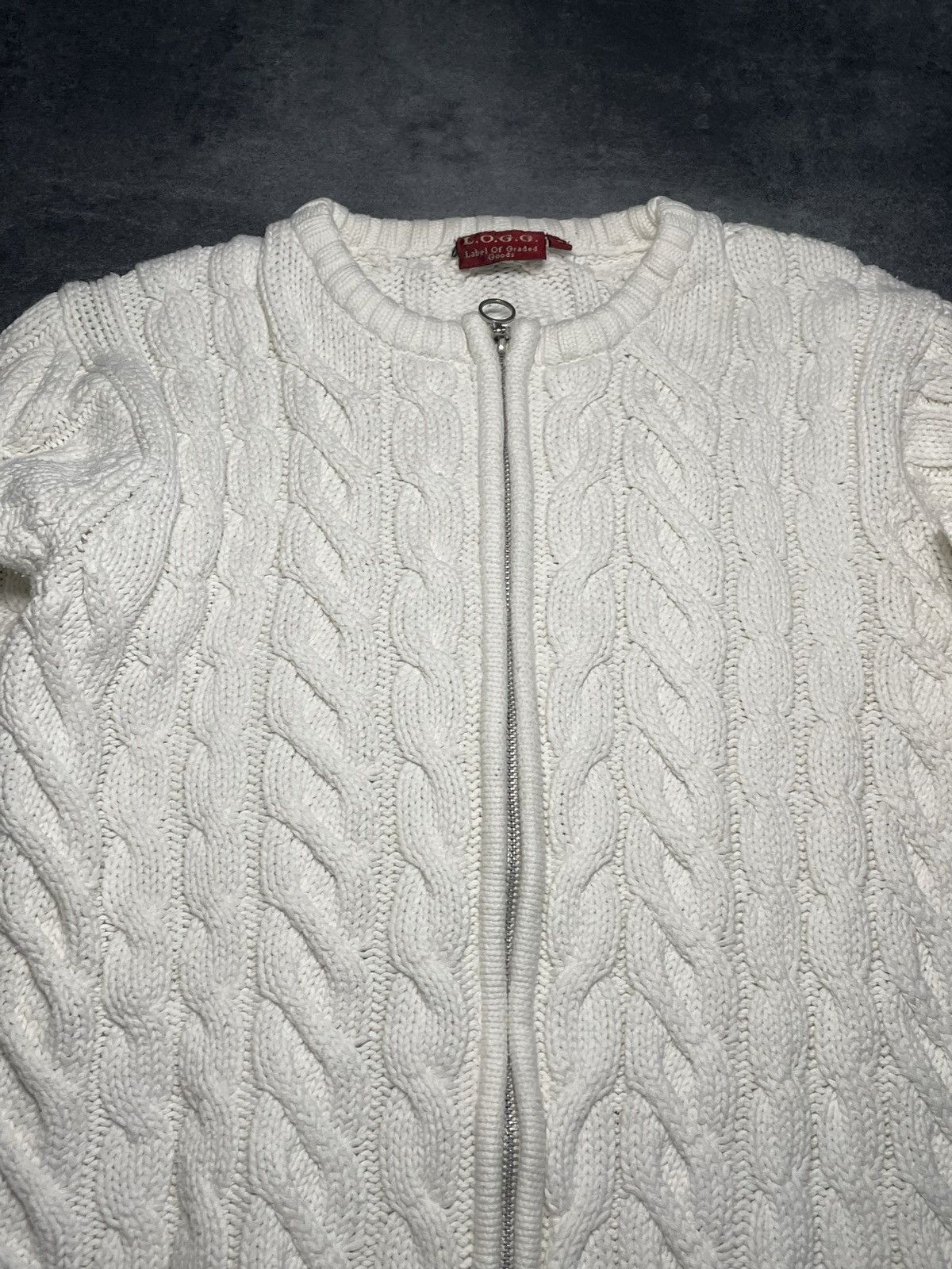 Vintage 🔥RARE🔥Braid Zip Sweater Warm Rare Hype Cozy Avant Garde Size XS / US 0-2 / IT 36-38 - 4 Thumbnail