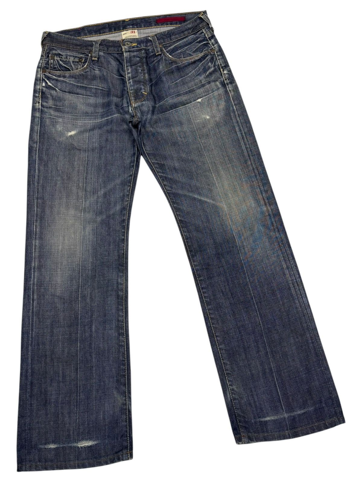 Kapital FLARE JEANS BANANA REPUBLIC DISTRESSED DENIM JEANS Size US 32 / EU 48 - 3 Thumbnail