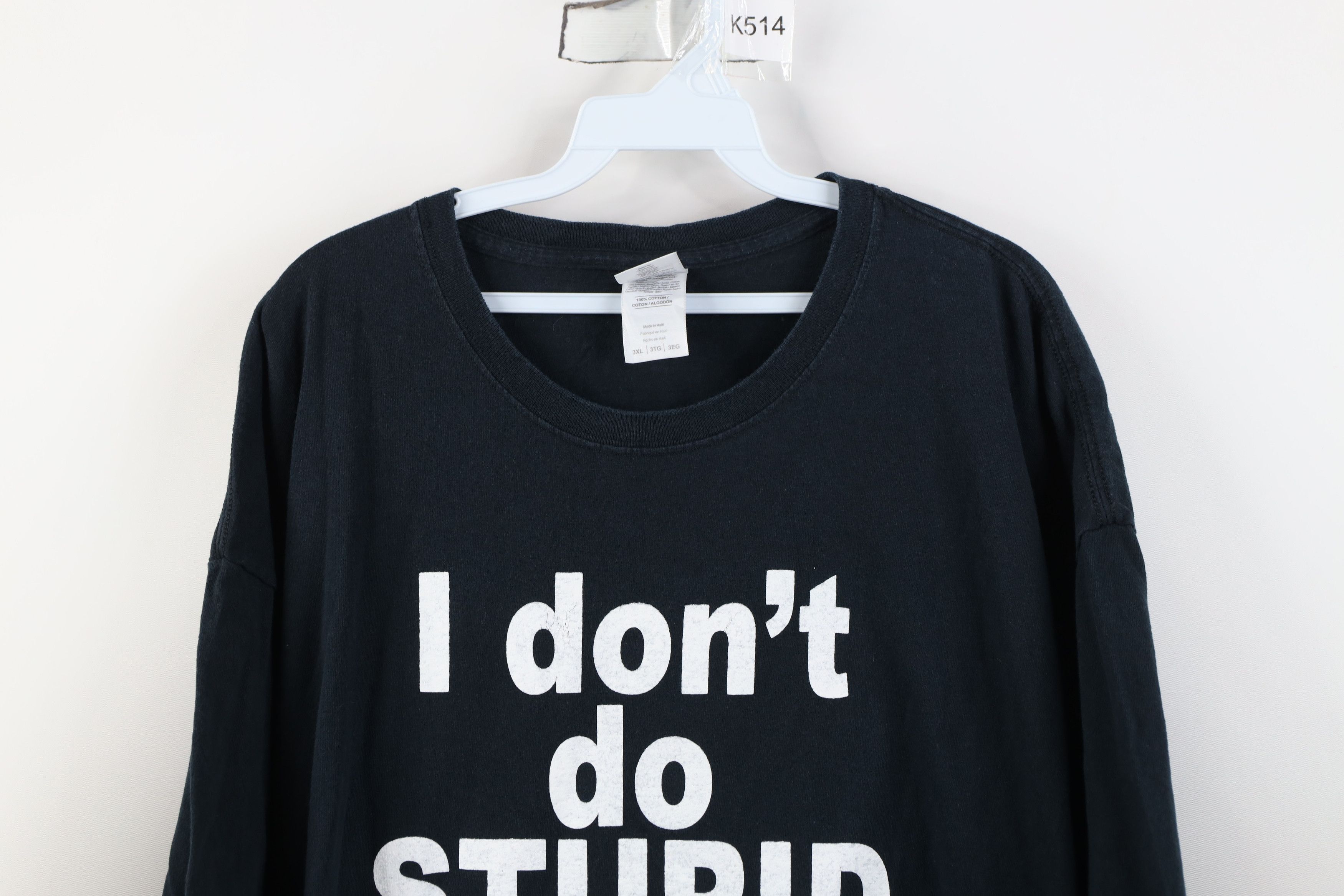 Vintage Vintage Y2K I Don't Do Stupid Well Bruce Bruce Up T-Shirt Size US XXL / EU 58 / 5 - 2 Thumbnail