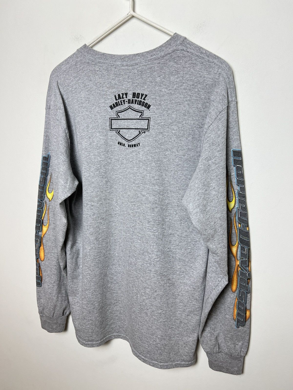 Harley Davidson harley davidson y2k lazy boys flames longsleeve vintage Size US M / EU 48-50 / 2 - 11 Thumbnail