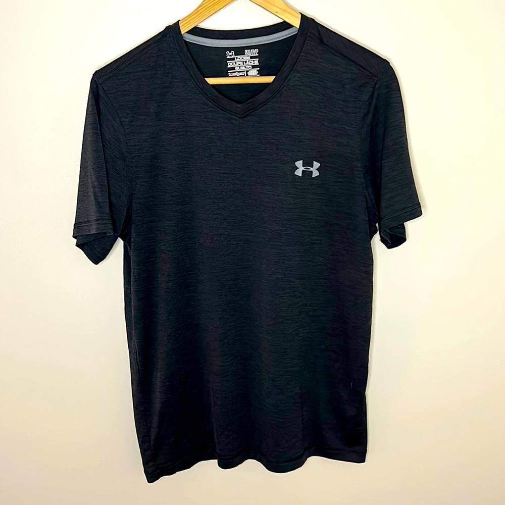 Under Armour SS VN Performance Tee - Under Armour - Small - Black melange Size US S / EU 44-46 / 1 - 1 Thumbnail