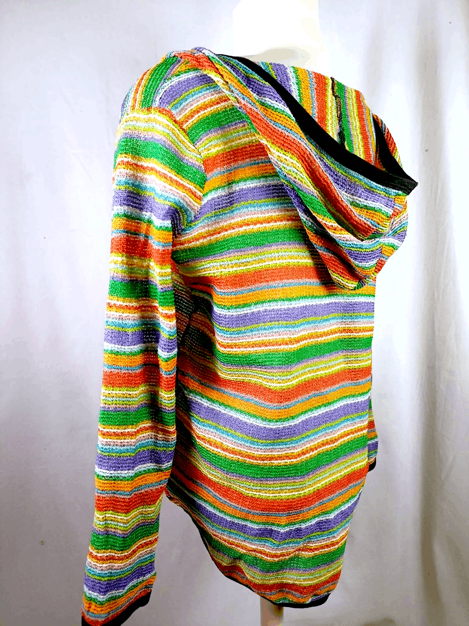 Japanese Brand LIZLIZA Mesh Net Cardigan Hoodie Size US L / EU 52-54 / 3 - 17 Thumbnail