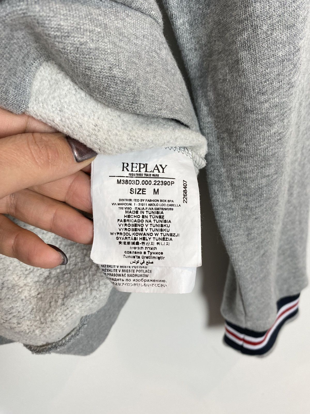 Replay Replay Chronicle Deluxe Sweatshirt Crewneck Big Logo Grey Size US M / EU 48-50 / 2 - 5 Thumbnail