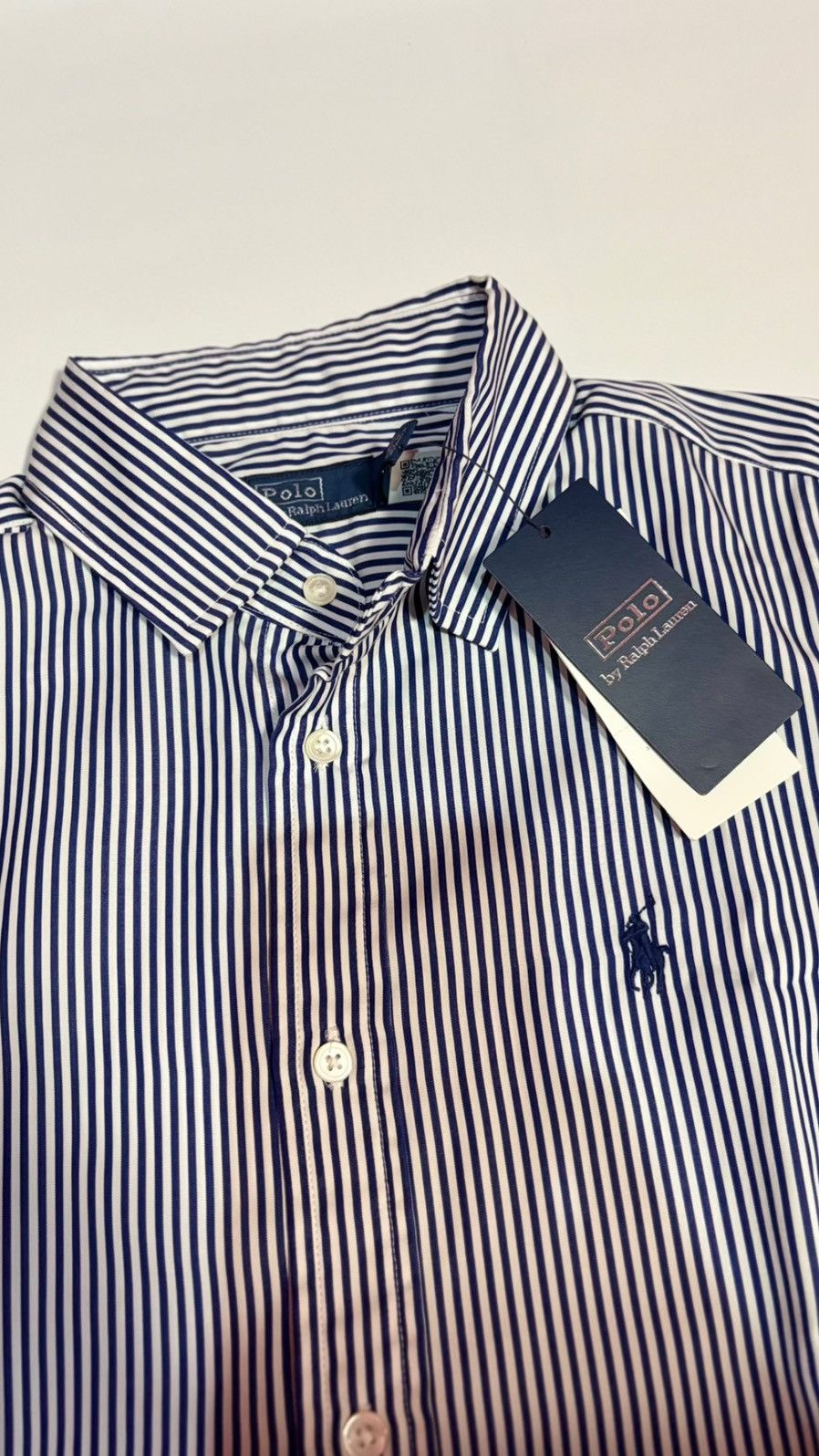 Polo Ralph Lauren Stripe Shirt Ralph Lauren Navy Brand New With Tag Size S / US 4 / IT 40 - 1 Thumbnail
