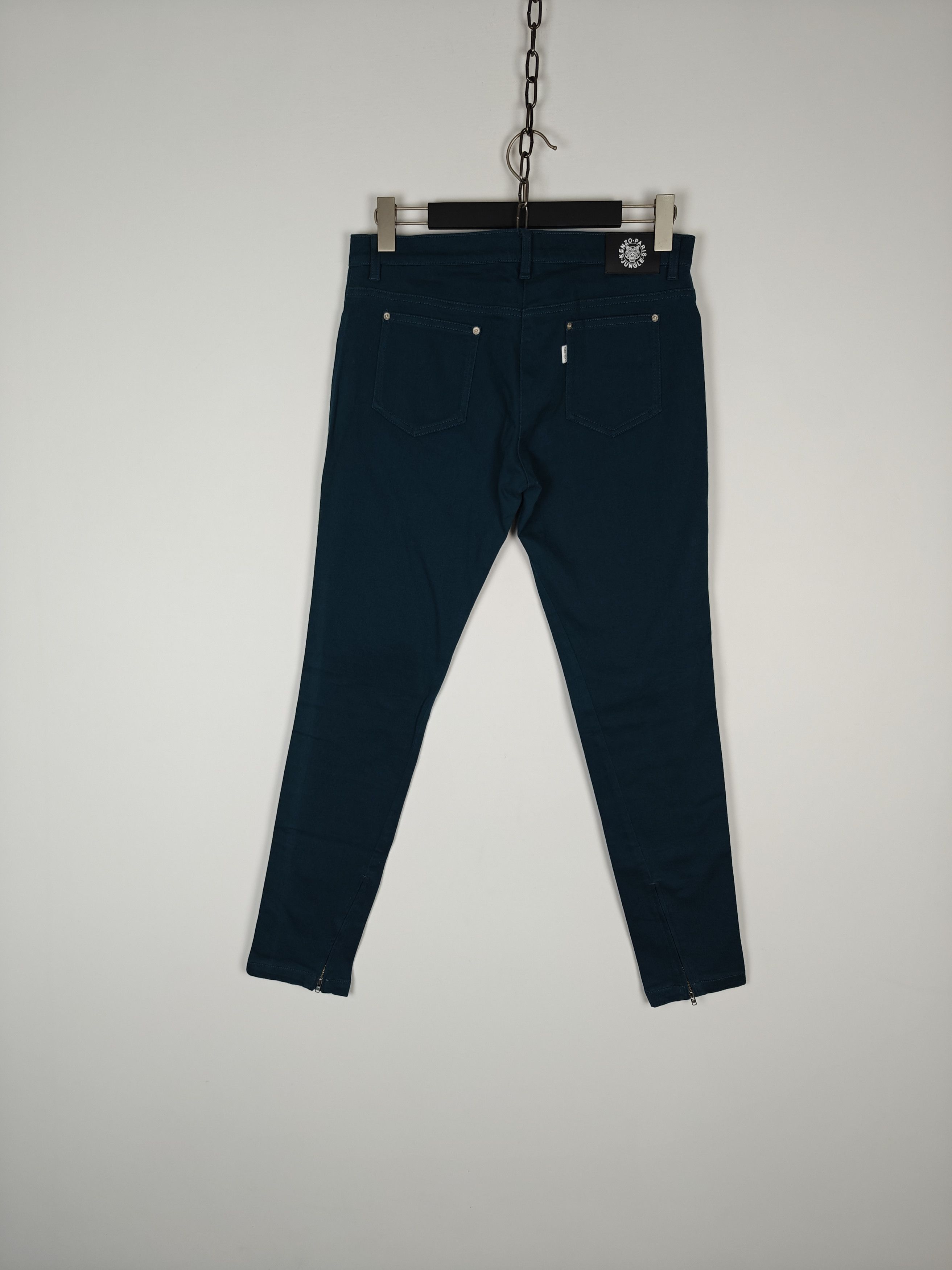 Kenzo Kenzo Paris Jungle Jeans Zip Exit Pants Green sz 40 (32x31) Size 32" / US 10 / IT 46 - 6 Thumbnail