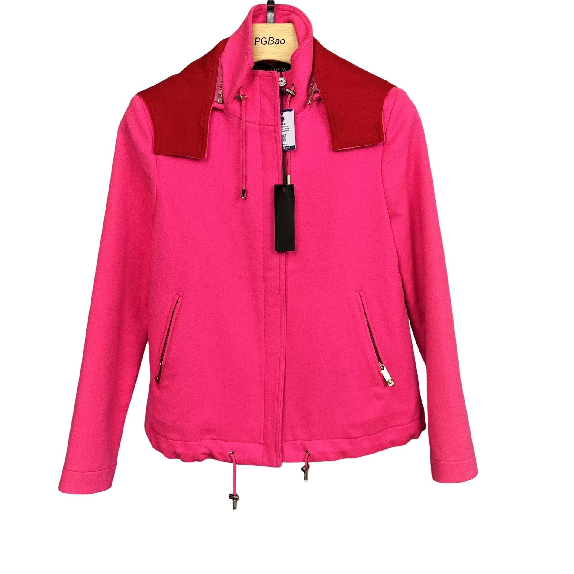 Versace Versace Pink Hooded Jacket Size 38 Size XS / US 0-2 / IT 36-38 - 1 Thumbnail