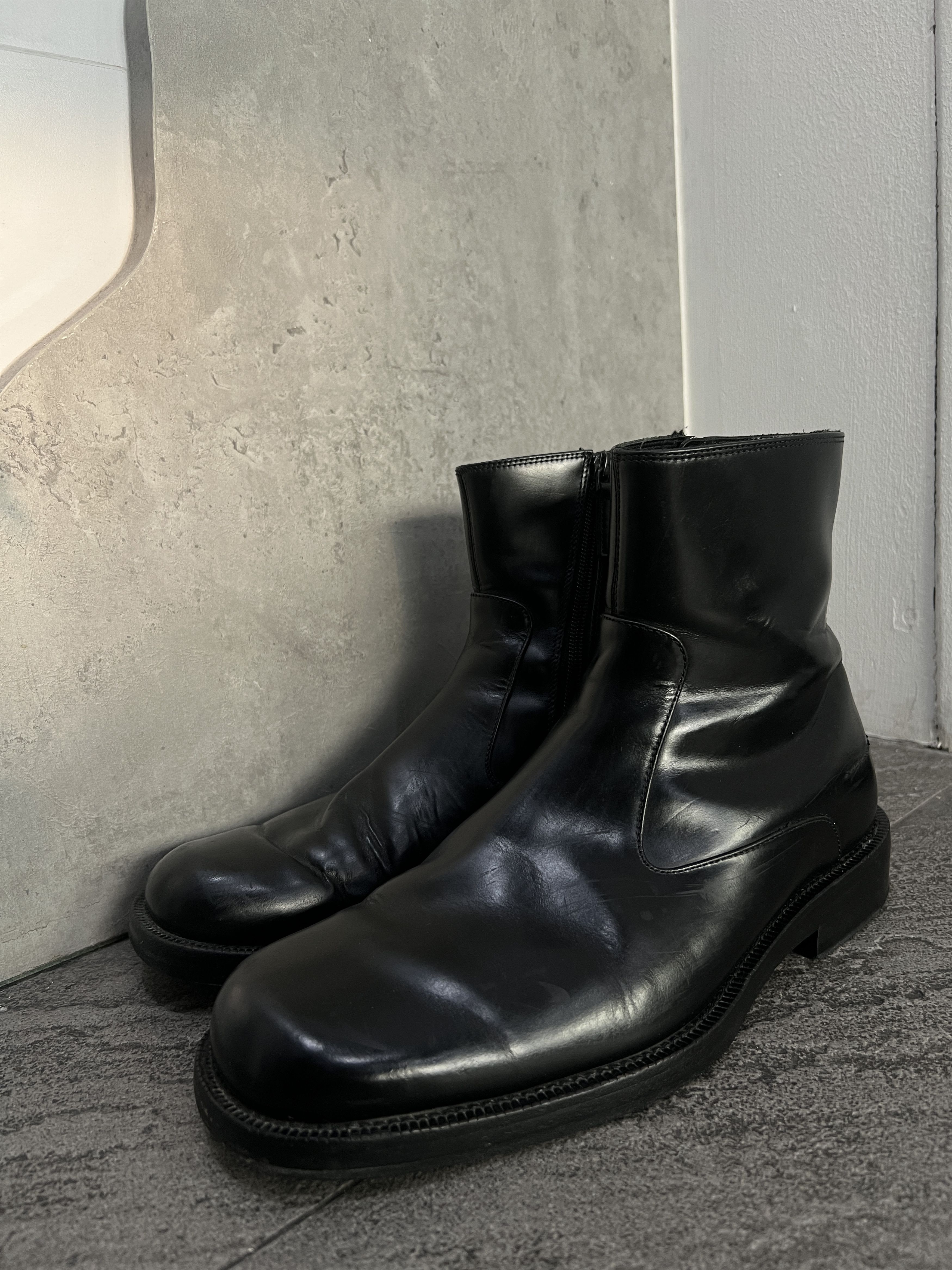 Balenciaga Balenciaga Leather Zip Boots Black EU41 Made Italy Size US 8 / EU 41 - 3 Thumbnail