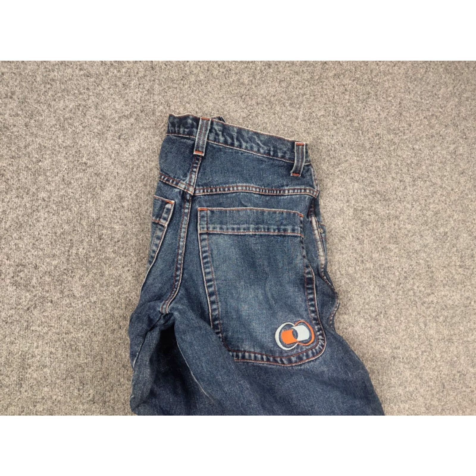JNCO VINTAGE Rare 90s JNCO Girlie‎ 1067 Double Barrel Denim Wide Leg Baggy Jeans USA Made Jeans 29 Blue 5-Pocket Relaxed Mens Womens Size US 29 - 3 Thumbnail