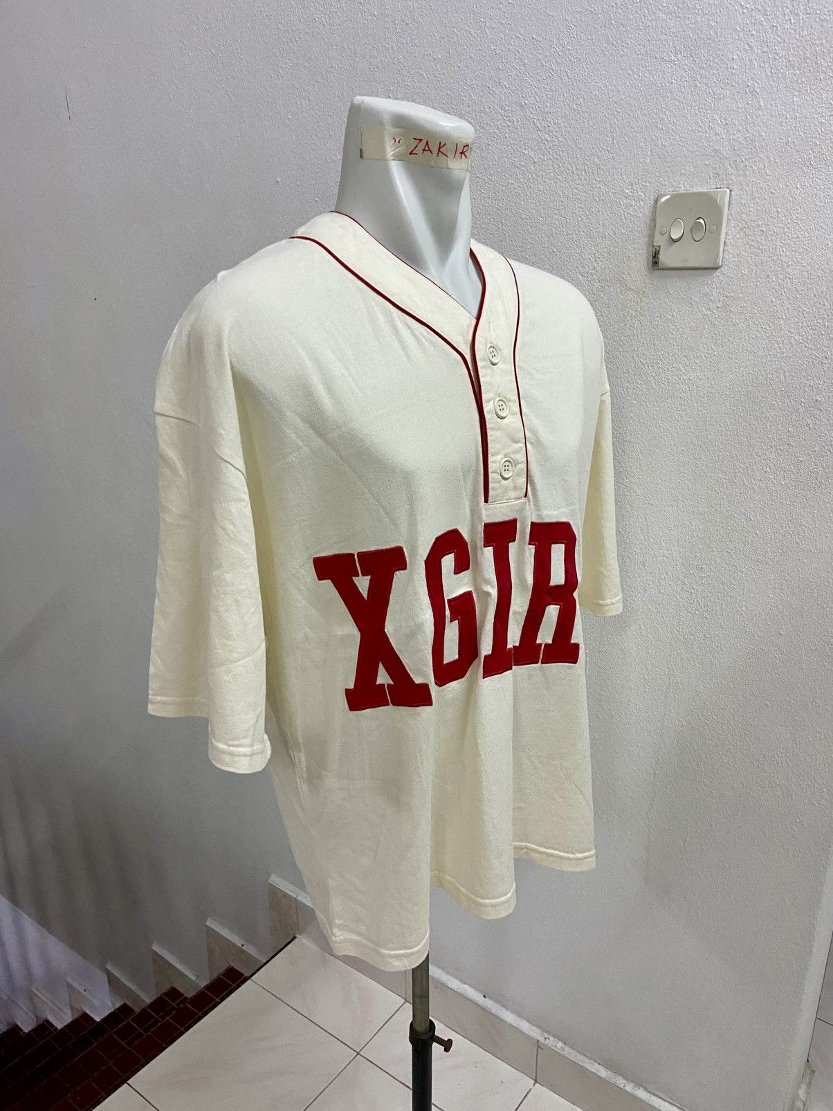 X-Girl X GIRL BAGGY BASEBALL SHIRT Size ONE SIZE - 4 Thumbnail
