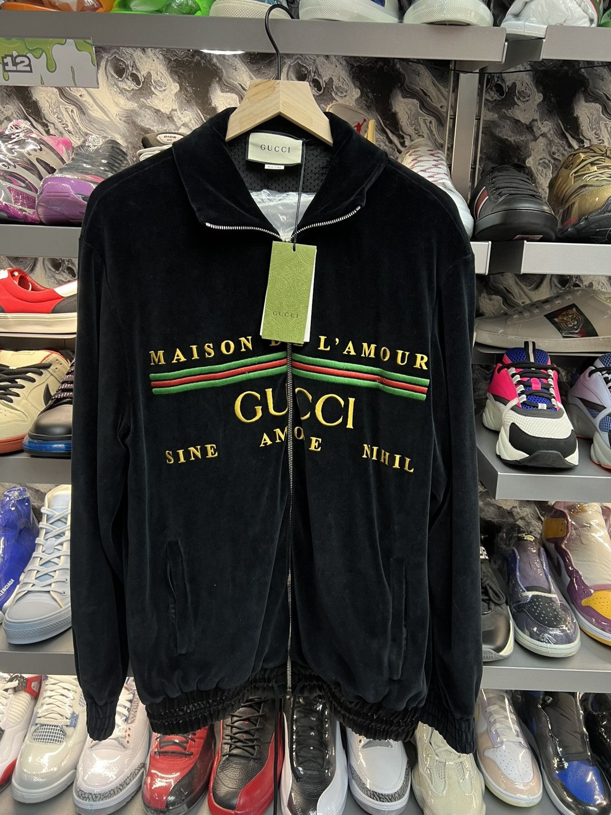 Gucci Gucci Velour Black Sweatsuit Set Size US M / EU 48-50 / 2 - 2 Thumbnail