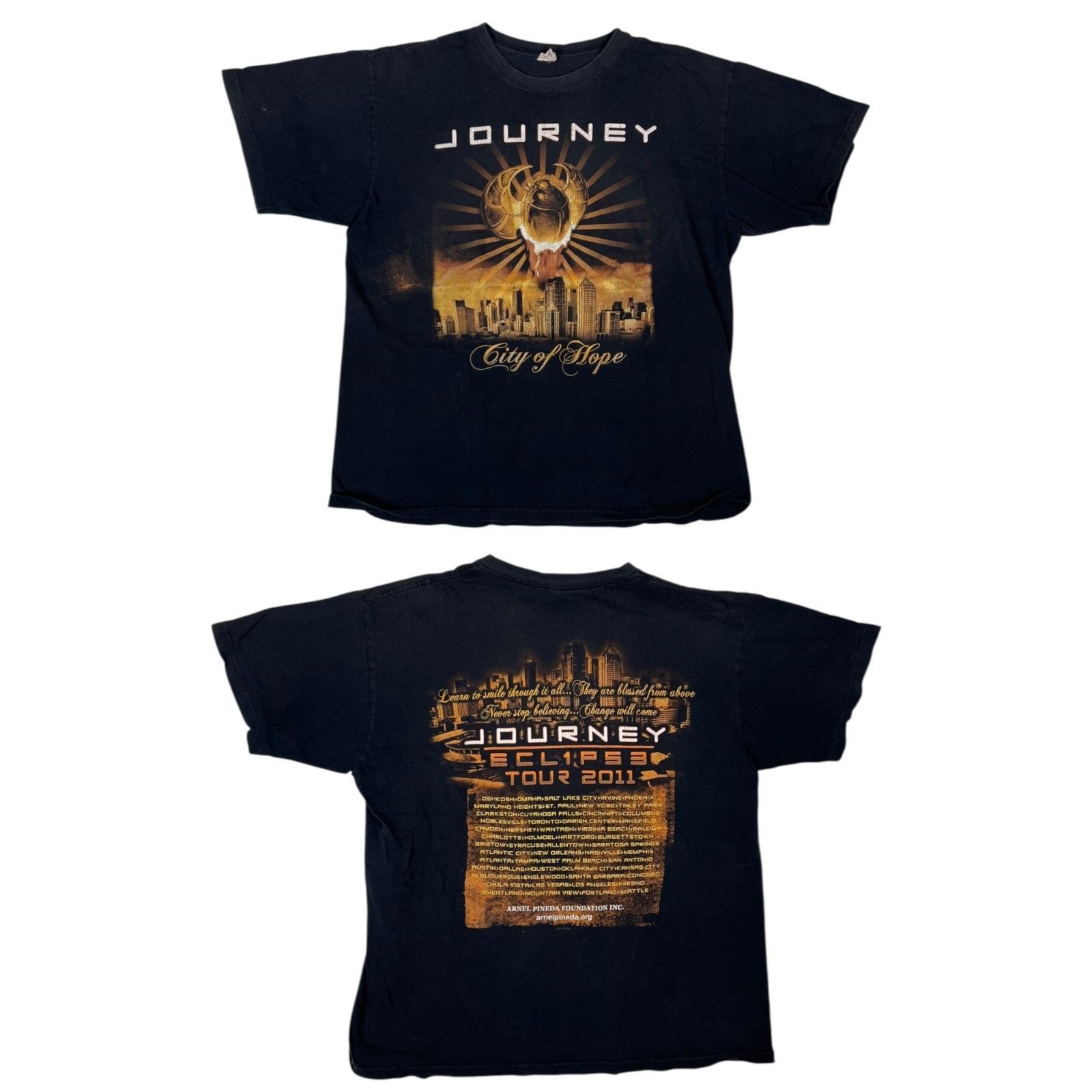 Anvil Vintage Journey Shirt Eclipse City Of Hope Tour 2011 Size La Size US L / EU 52-54 / 3 - 1 Thumbnail