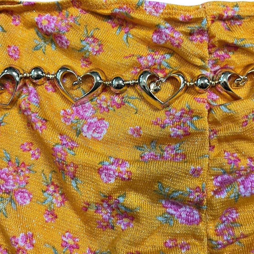 Designer Beach Bunny Orange Saddie Mini Skirt Size Small NWT Size 27" / US 4 / IT 40 - 3 Thumbnail