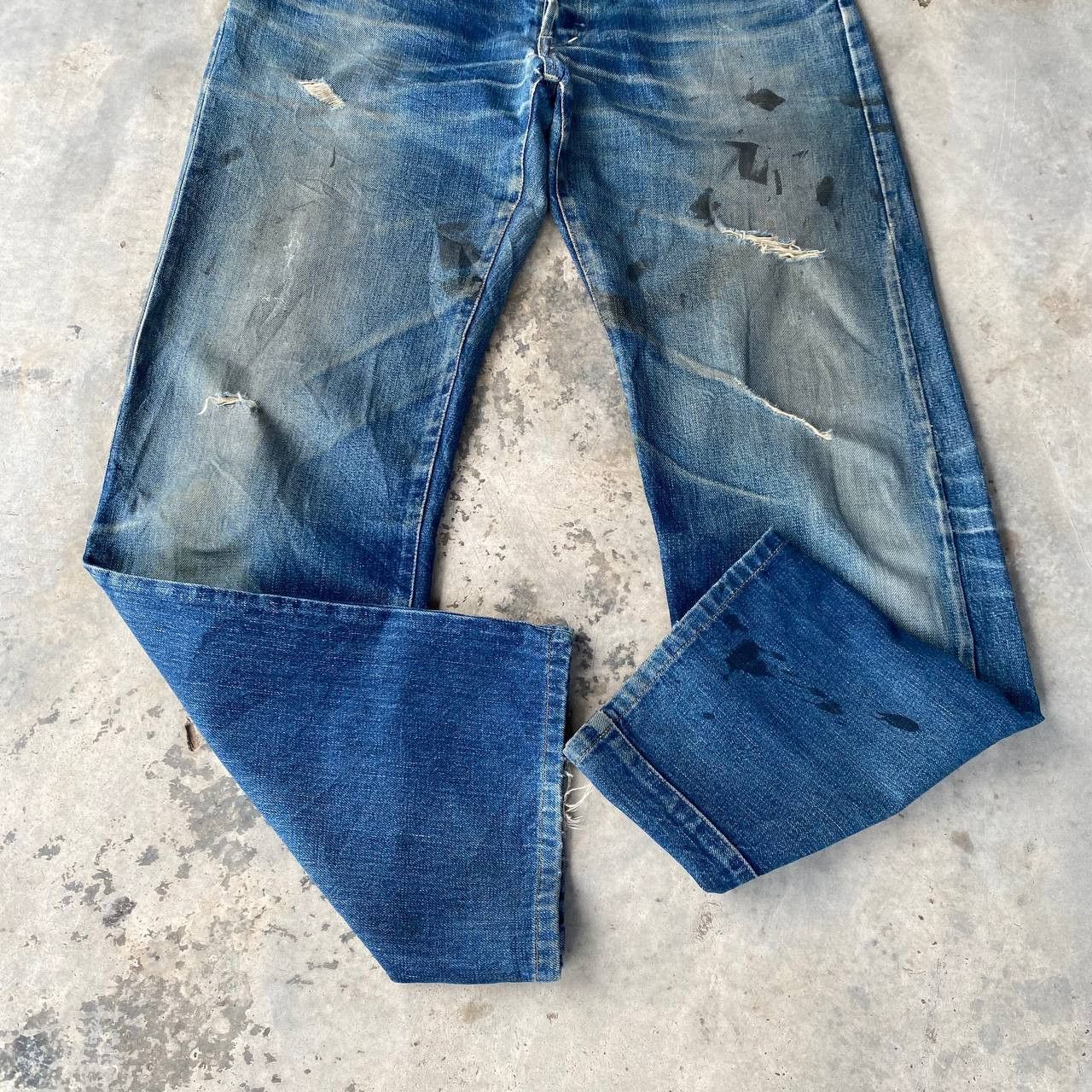 Okura VINTAGE OSAKA OKURA IRON HR MARKETT SELVEDGED DISTRESSED Size US 30 / EU 46 - 8 Thumbnail