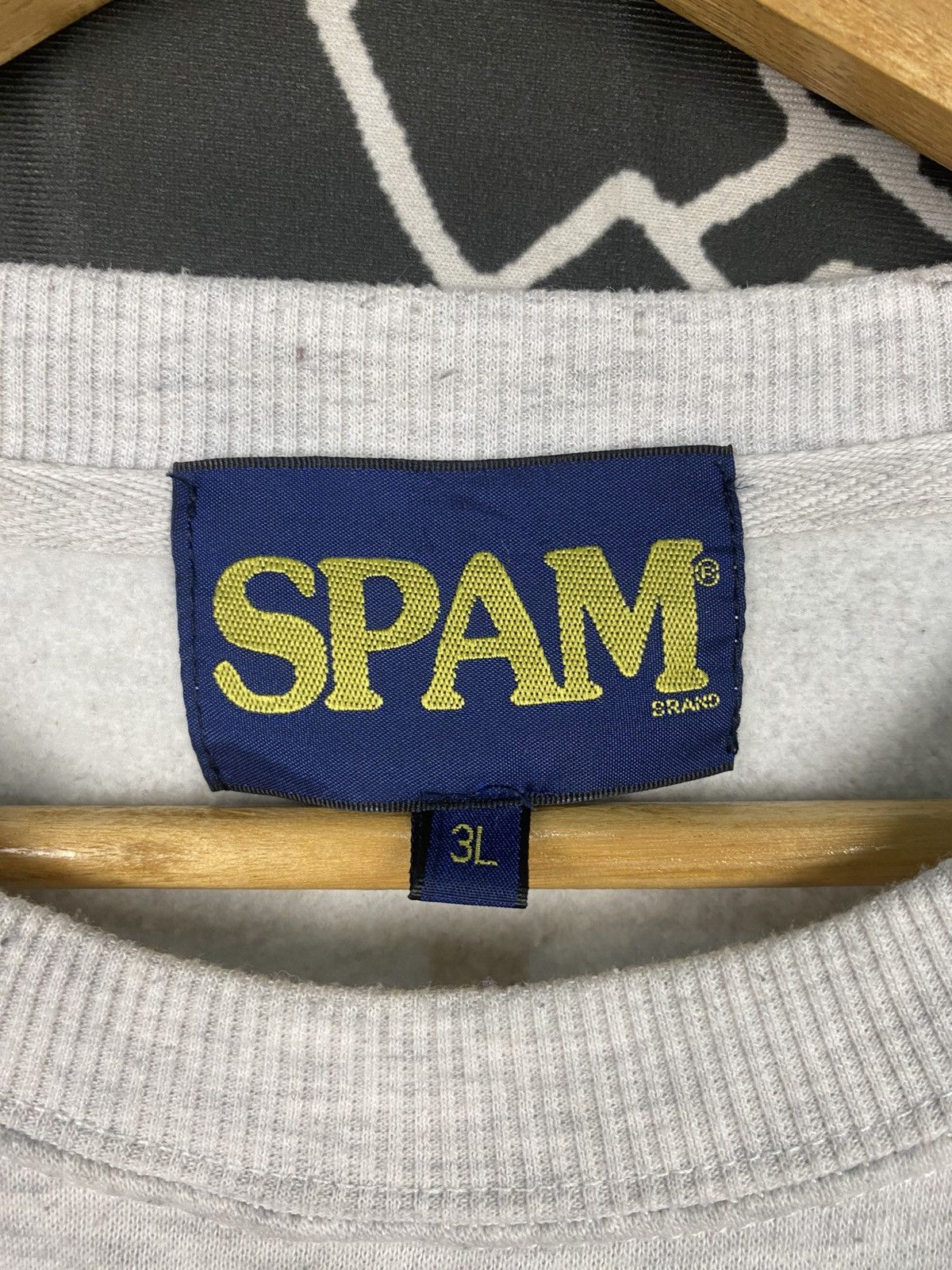 Vintage VINTAGE SPAM Brand Sweatshirt Grey Oversized Pullover Size US XL / EU 56 / 4 - 4 Thumbnail