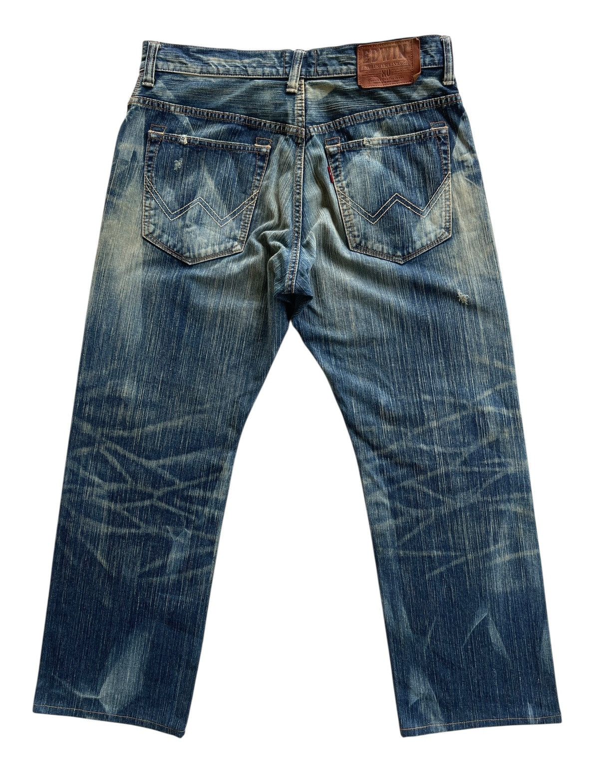Vintage Vintage Edwin Distressed Rusty Denim Size US 34 / EU 50 - 3 Thumbnail