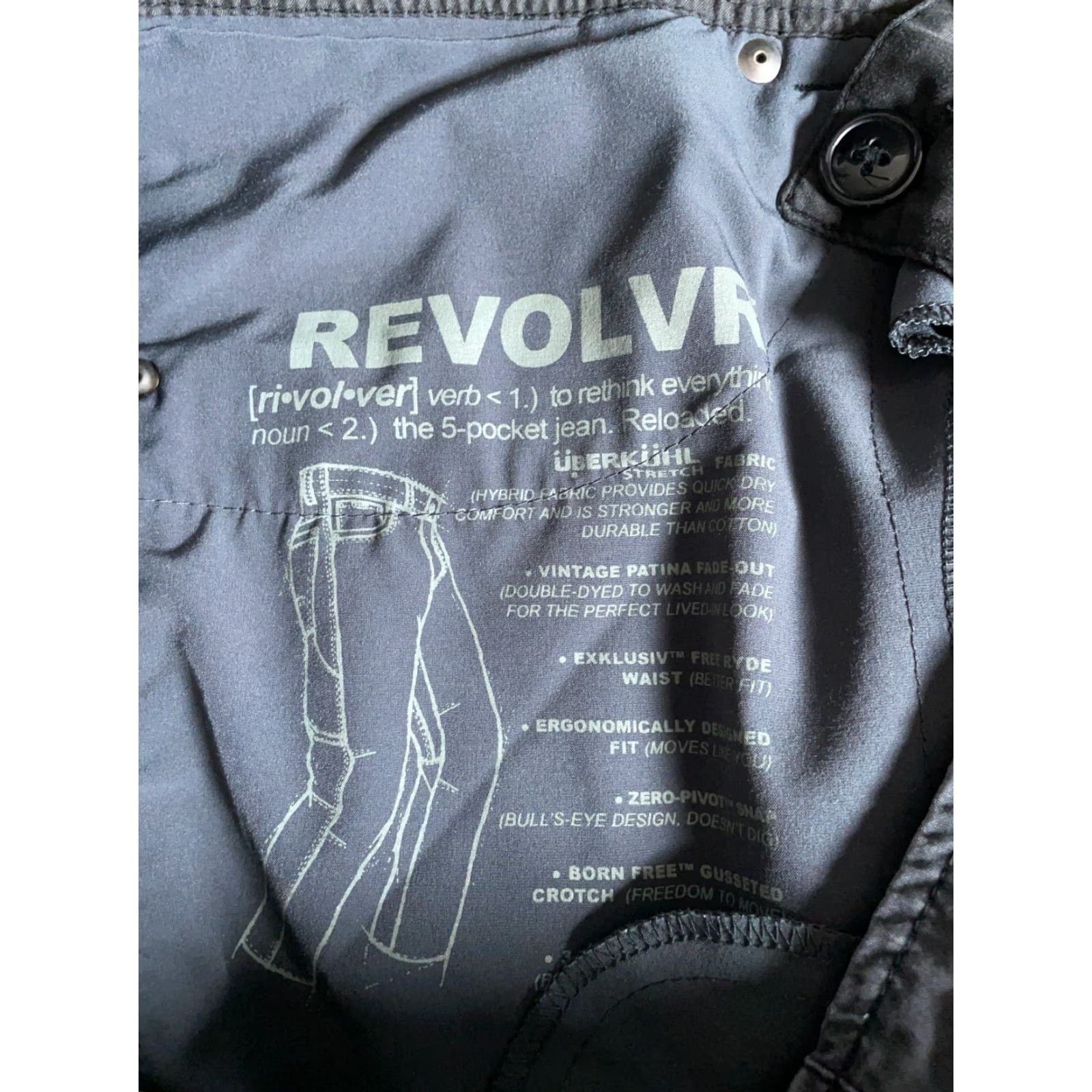 Vintage Kuhl Revolvr Pants Men's 36 x 32 Dark Gray Vintage Patina Dye 5232 (with flaw) Size US 36 / EU 52 - 4 Thumbnail