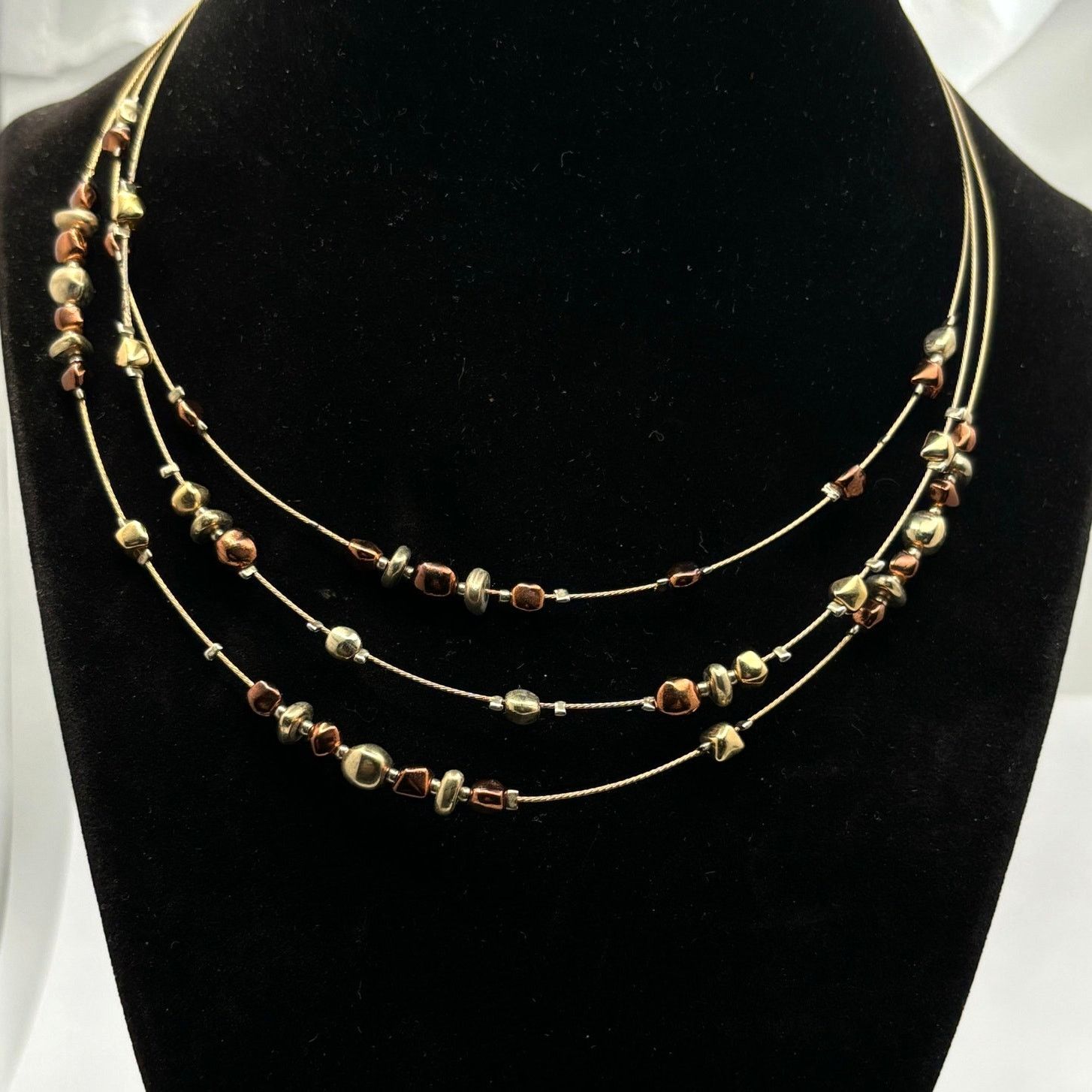 Other Vintage Gold & Brown Necklace Size ONE SIZE - 1 Thumbnail